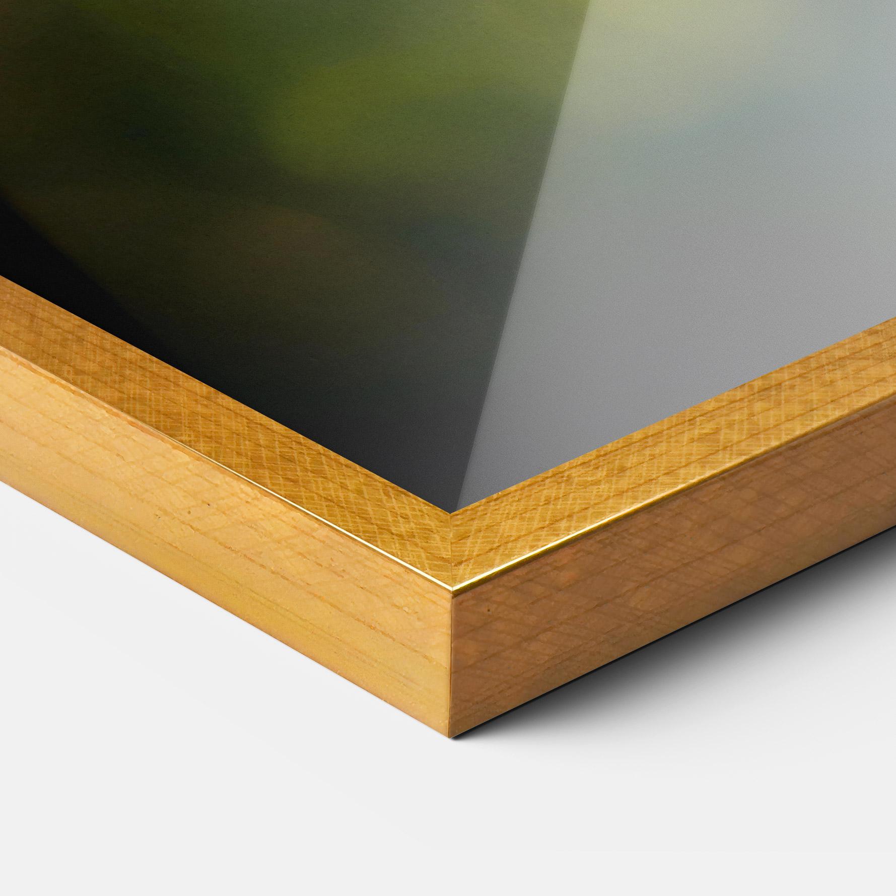 Plakat w Ramie Blue Cream Butterfly mockup 3