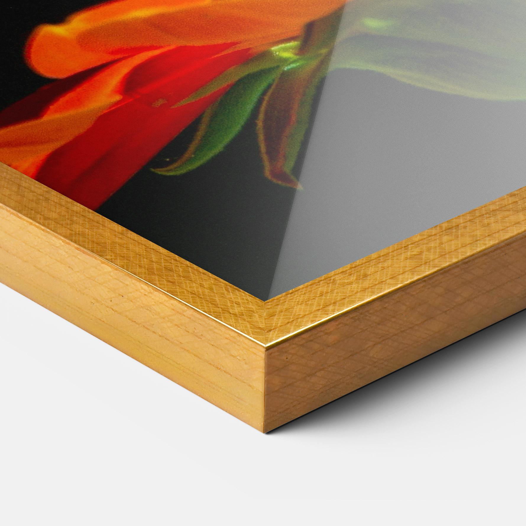 Plakat w Ramie Dark Orange Butterfy mockup 3