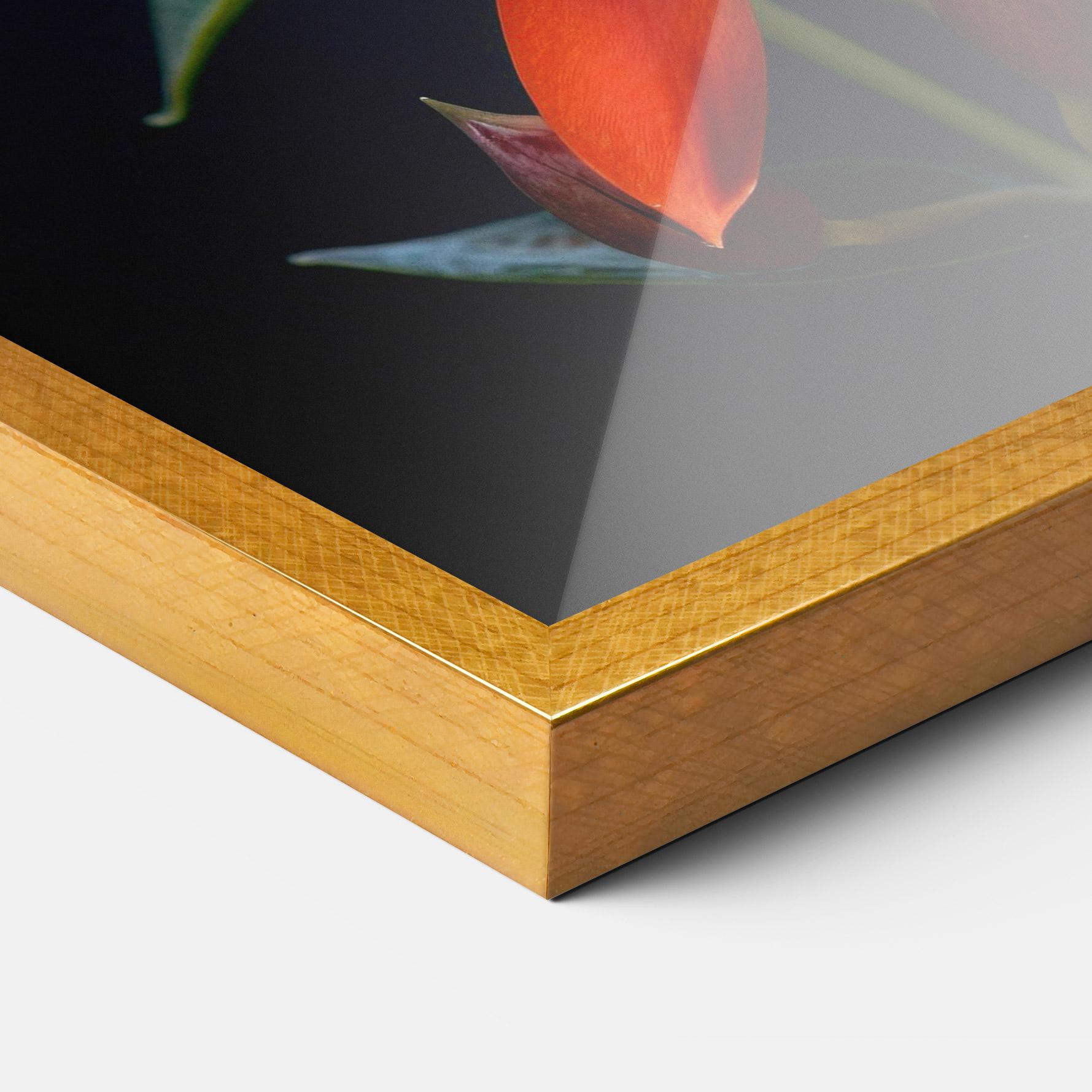 Plakat w Ramie Red Flower Butterfly mockup 3