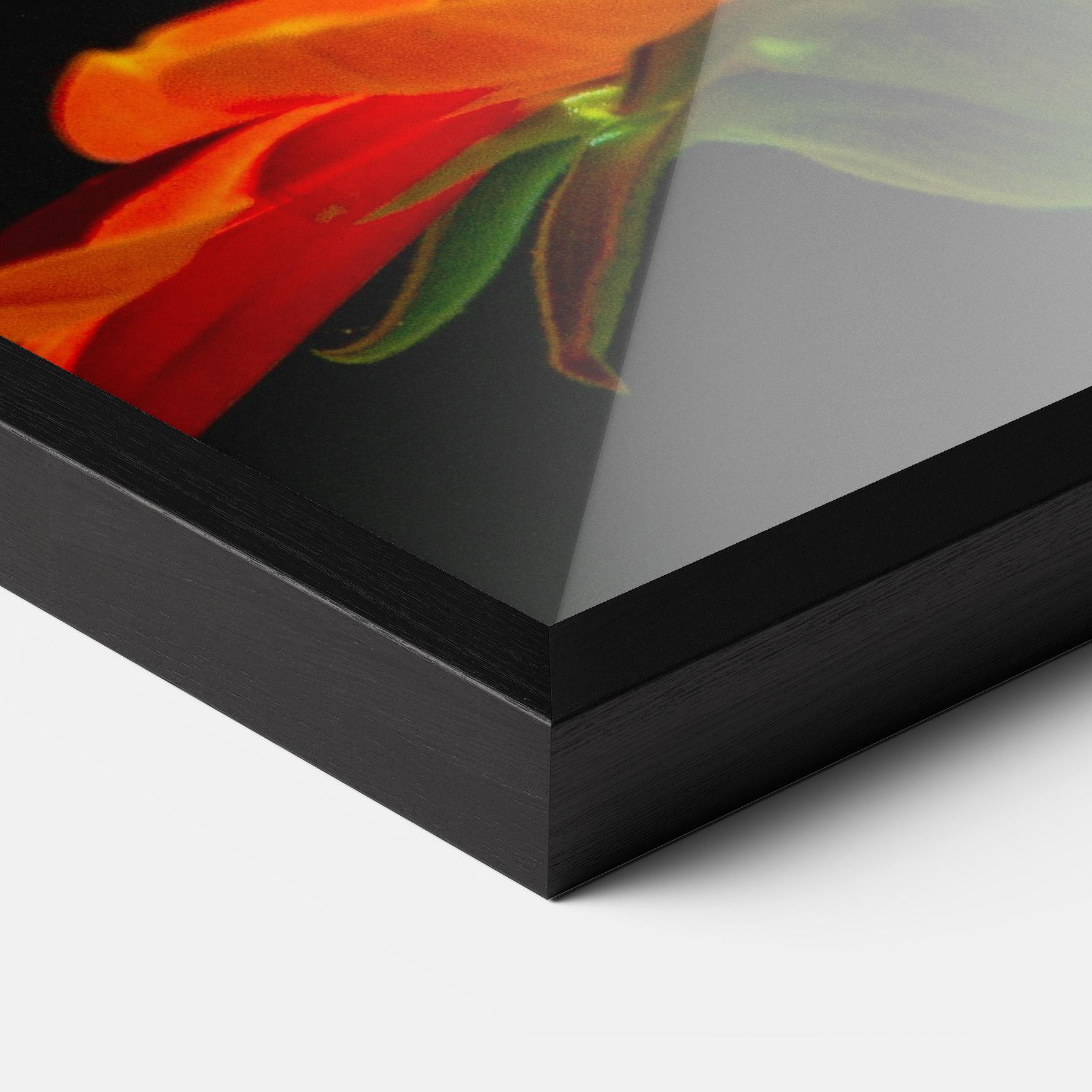 Plakat w Ramie Dark Orange Butterfy mockup 3