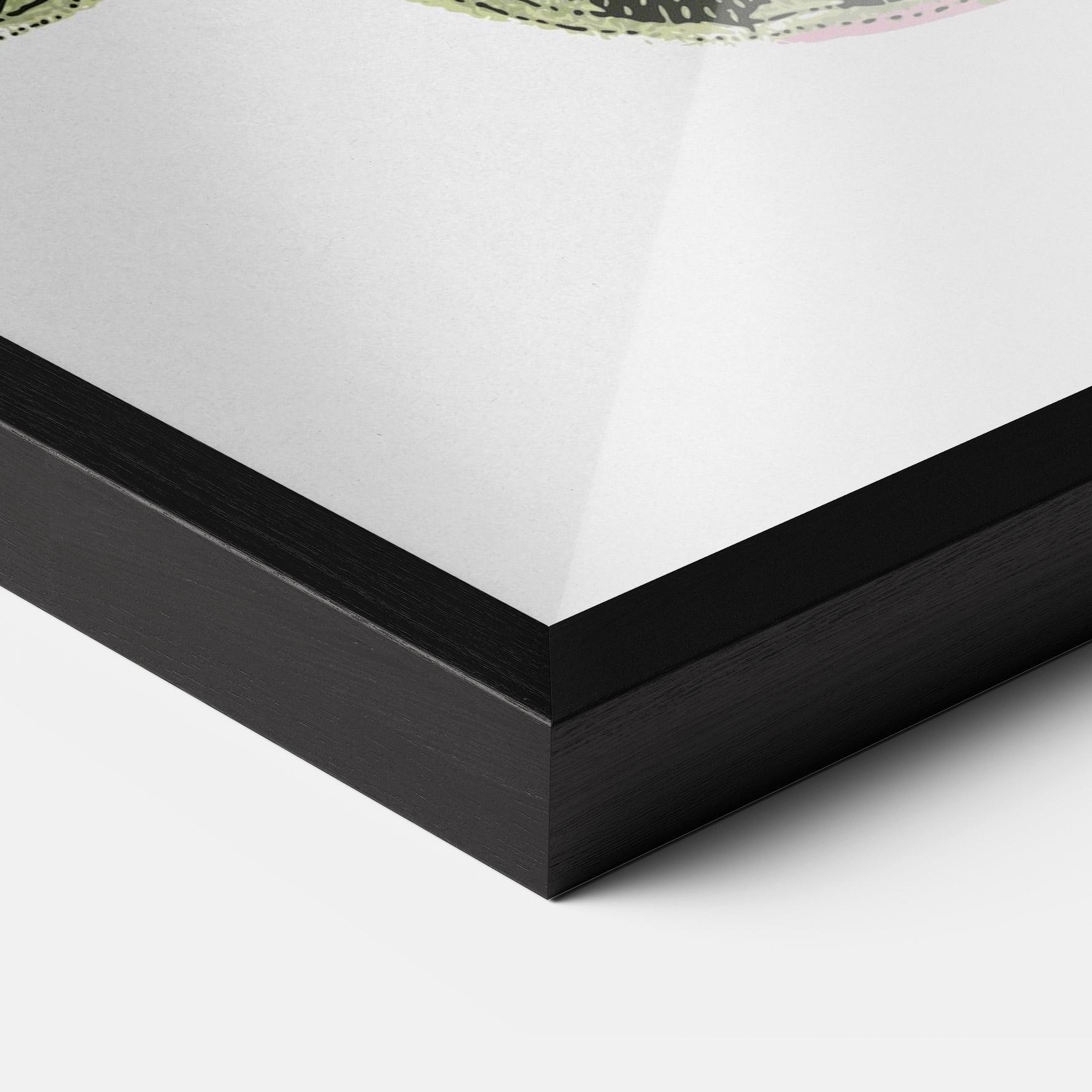 Plakat w Ramie Grey Yellow Butterfly mockup 3