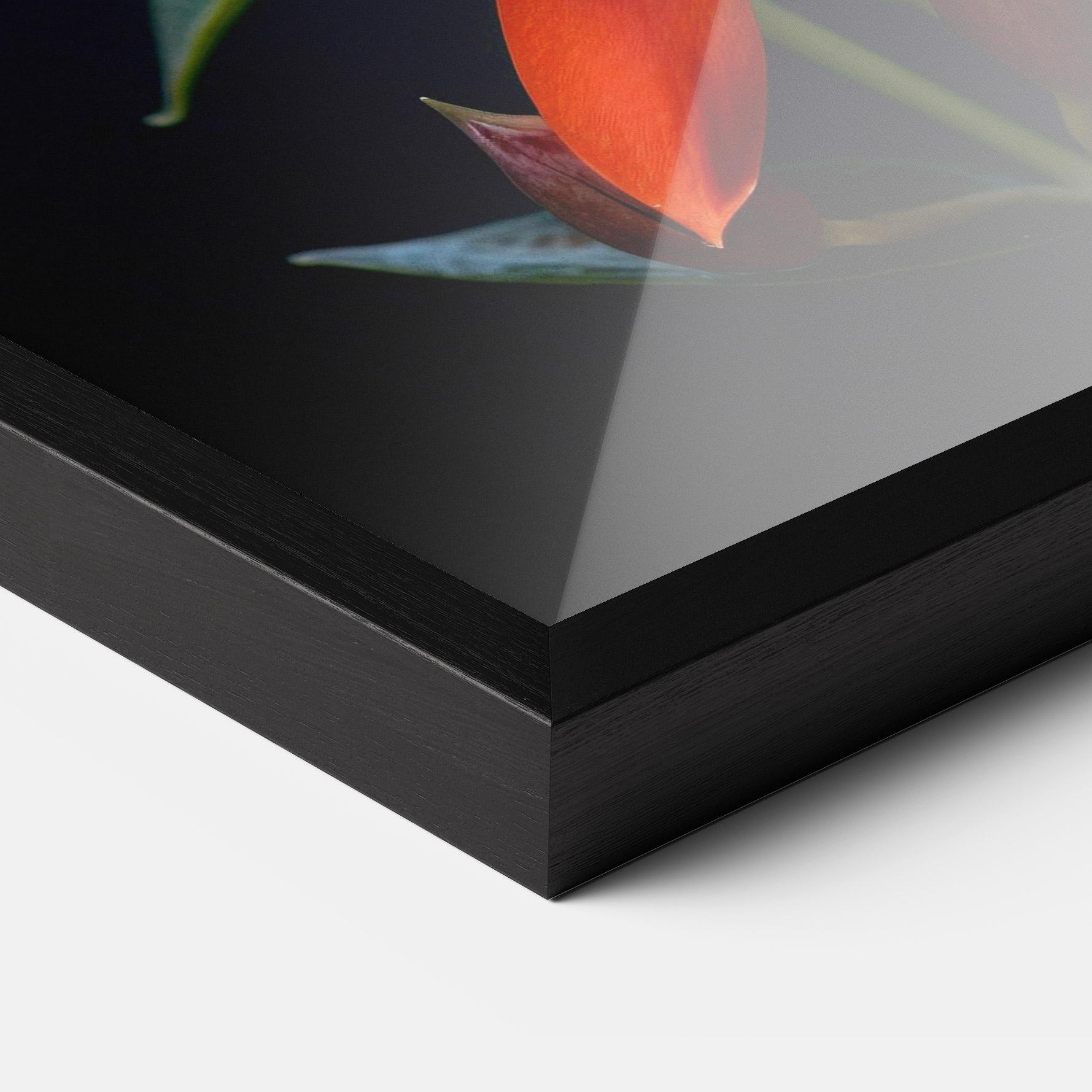 Plakat w Ramie Red Flower Butterfly mockup 3