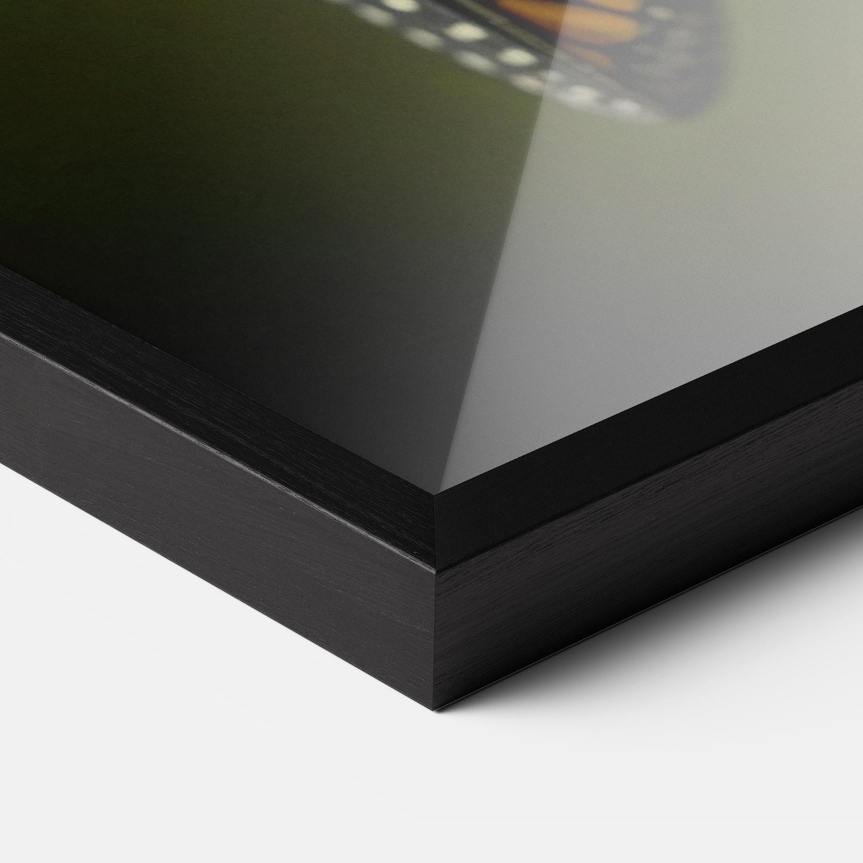 Plakat w Ramie Yellow Black Butterfly mockup 3