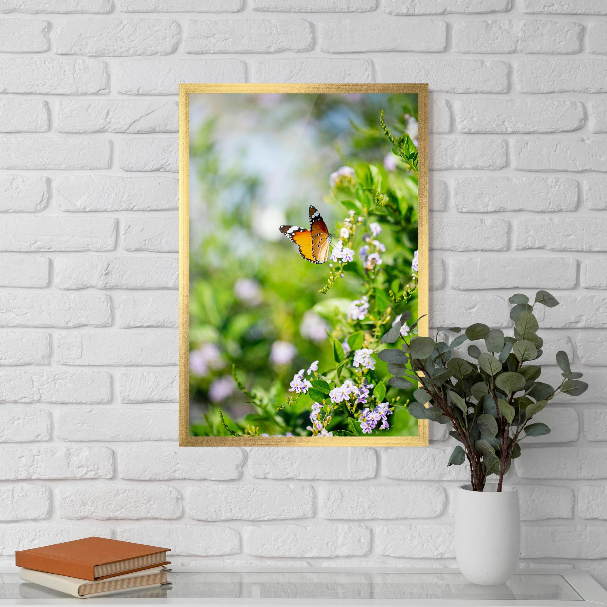 Plakat w Ramie Little Orange Elephant mockup 5