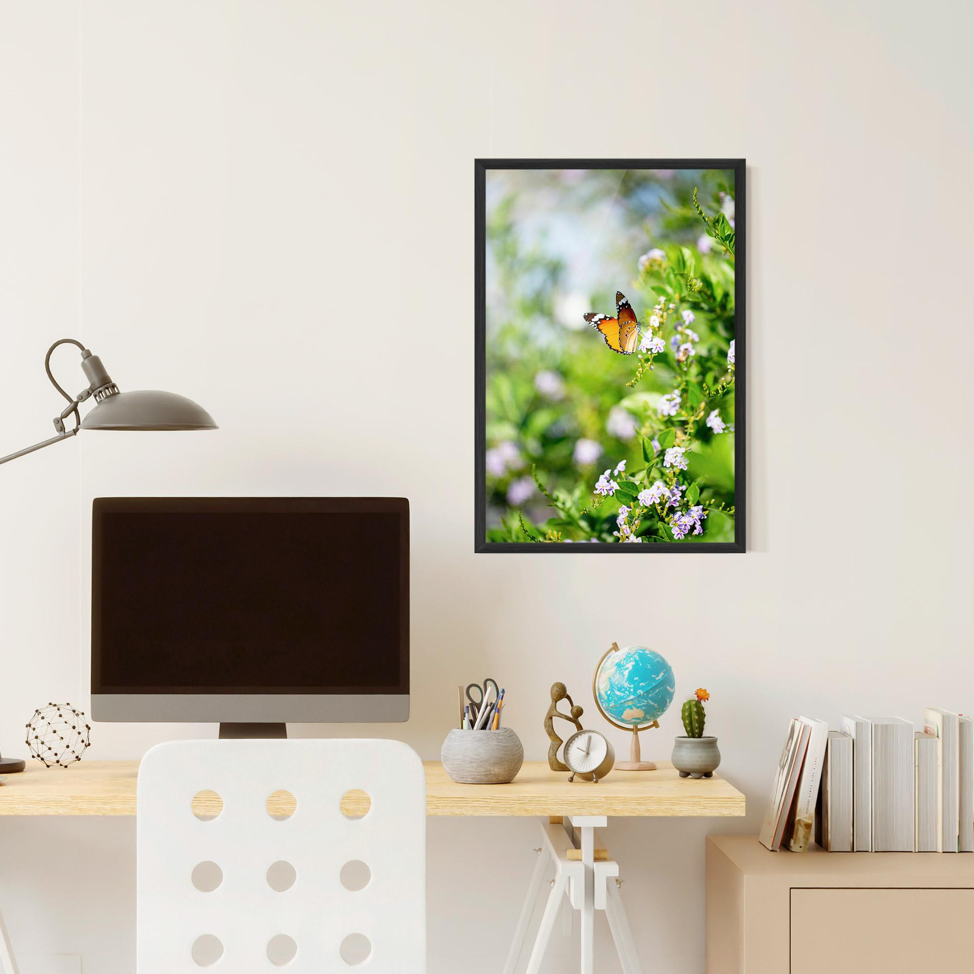 Plakat w Ramie Little Orange Elephant mockup 6