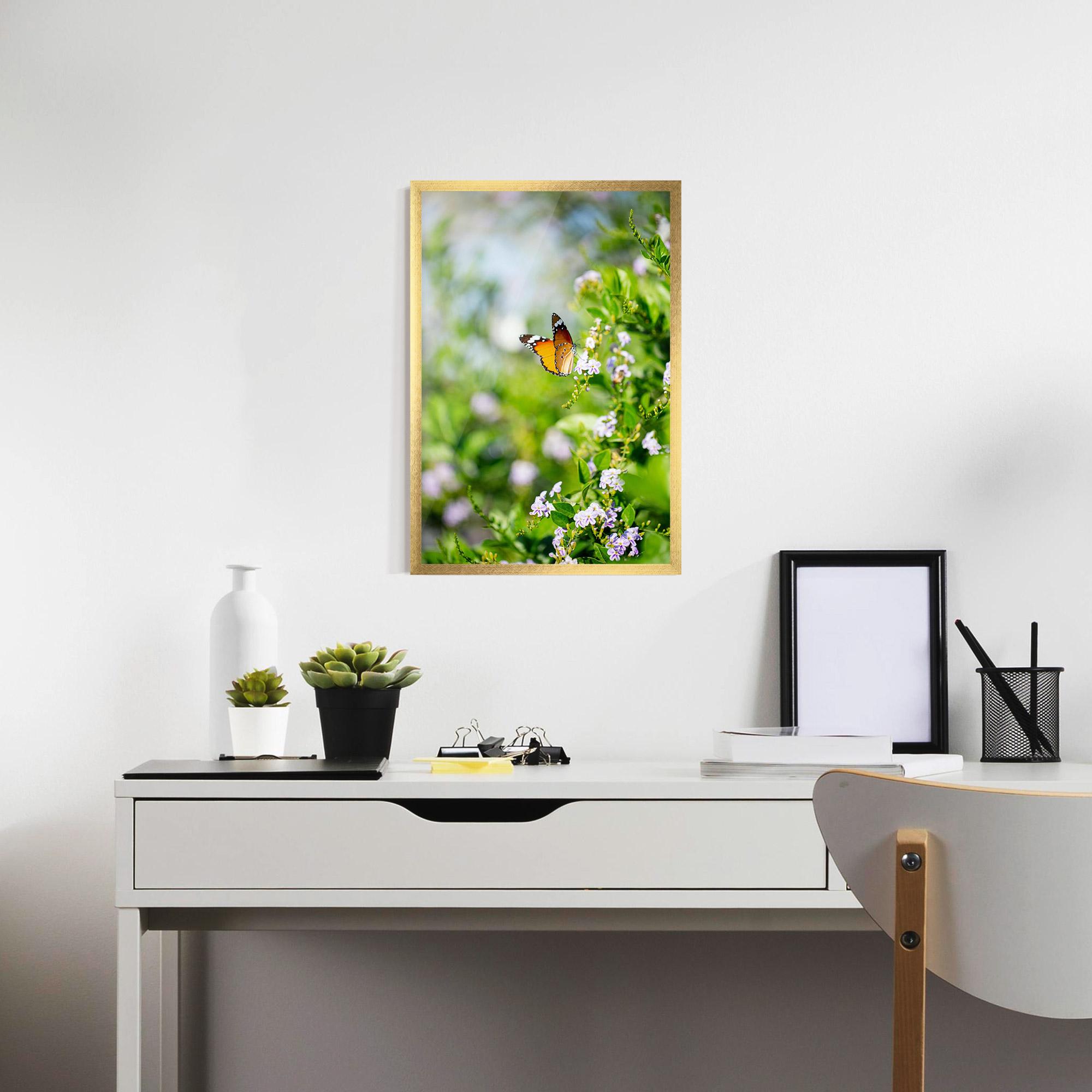 Plakat w Ramie Little Orange Elephant mockup 7