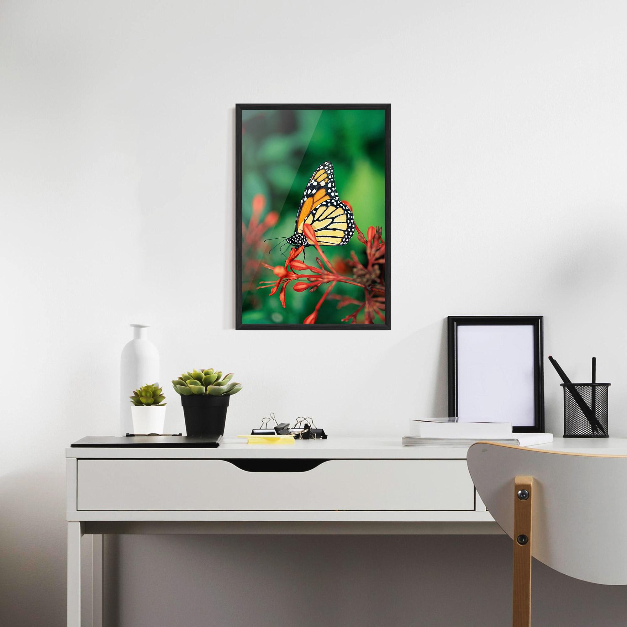 Plakat w Ramie Small Orange Butterfly mockup 7