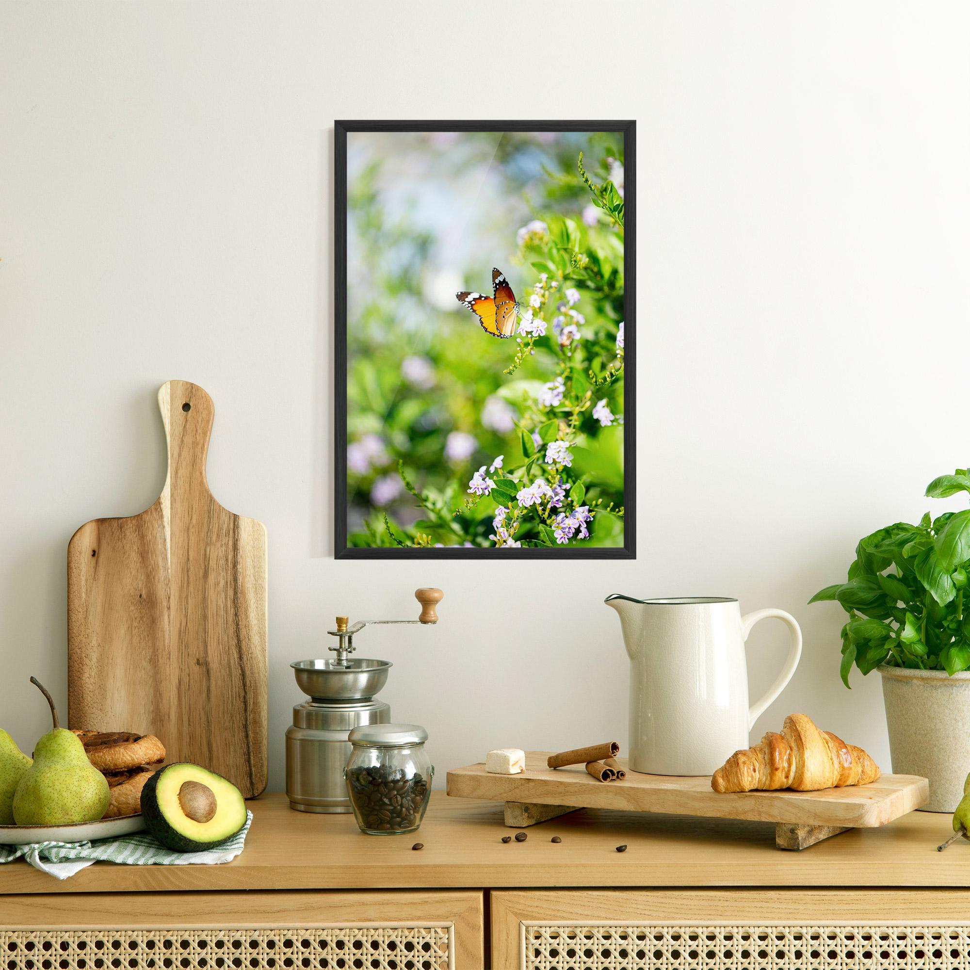 Plakat w Ramie Little Orange Elephant mockup 8