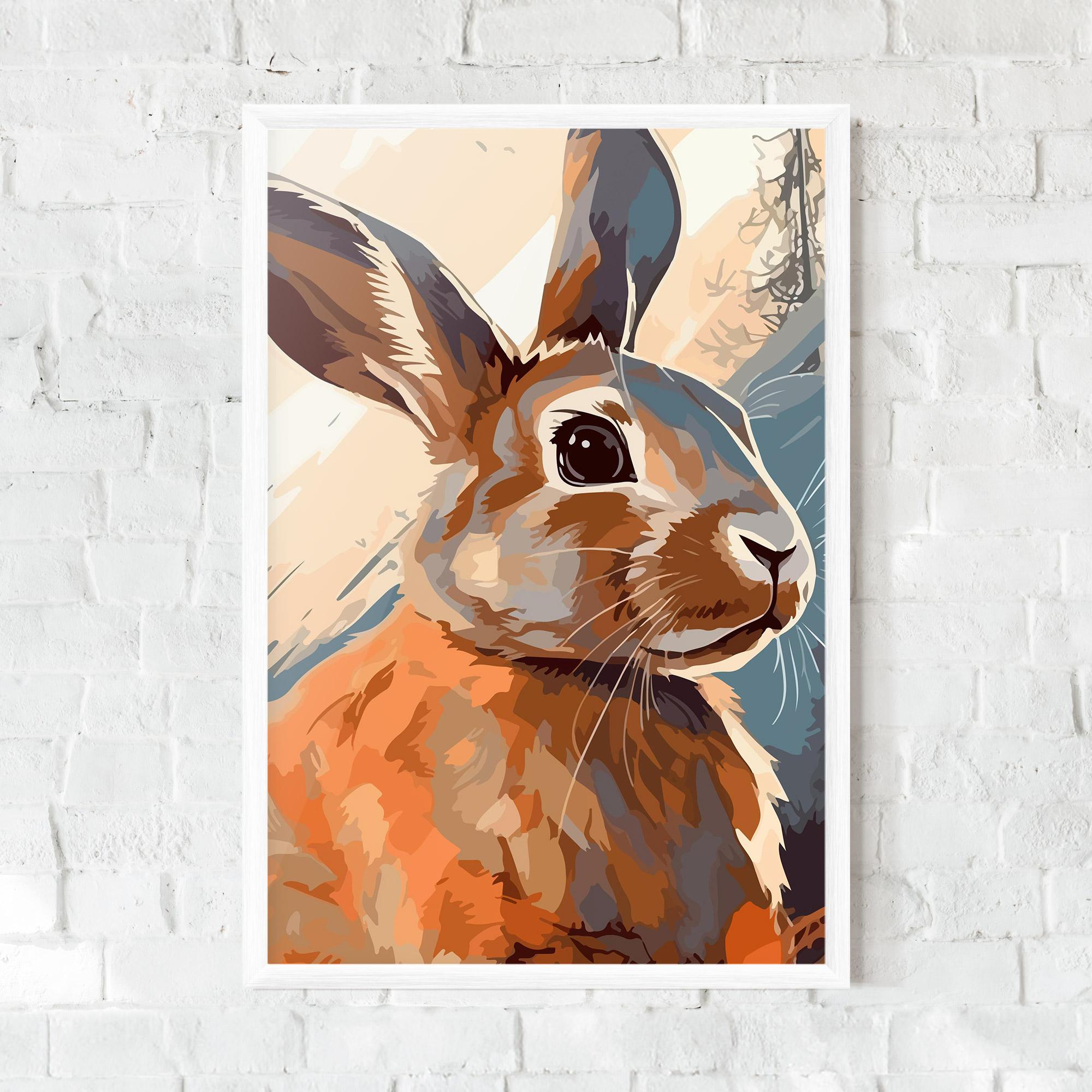Plakat w Ramie Anime Rabbit mockup 0