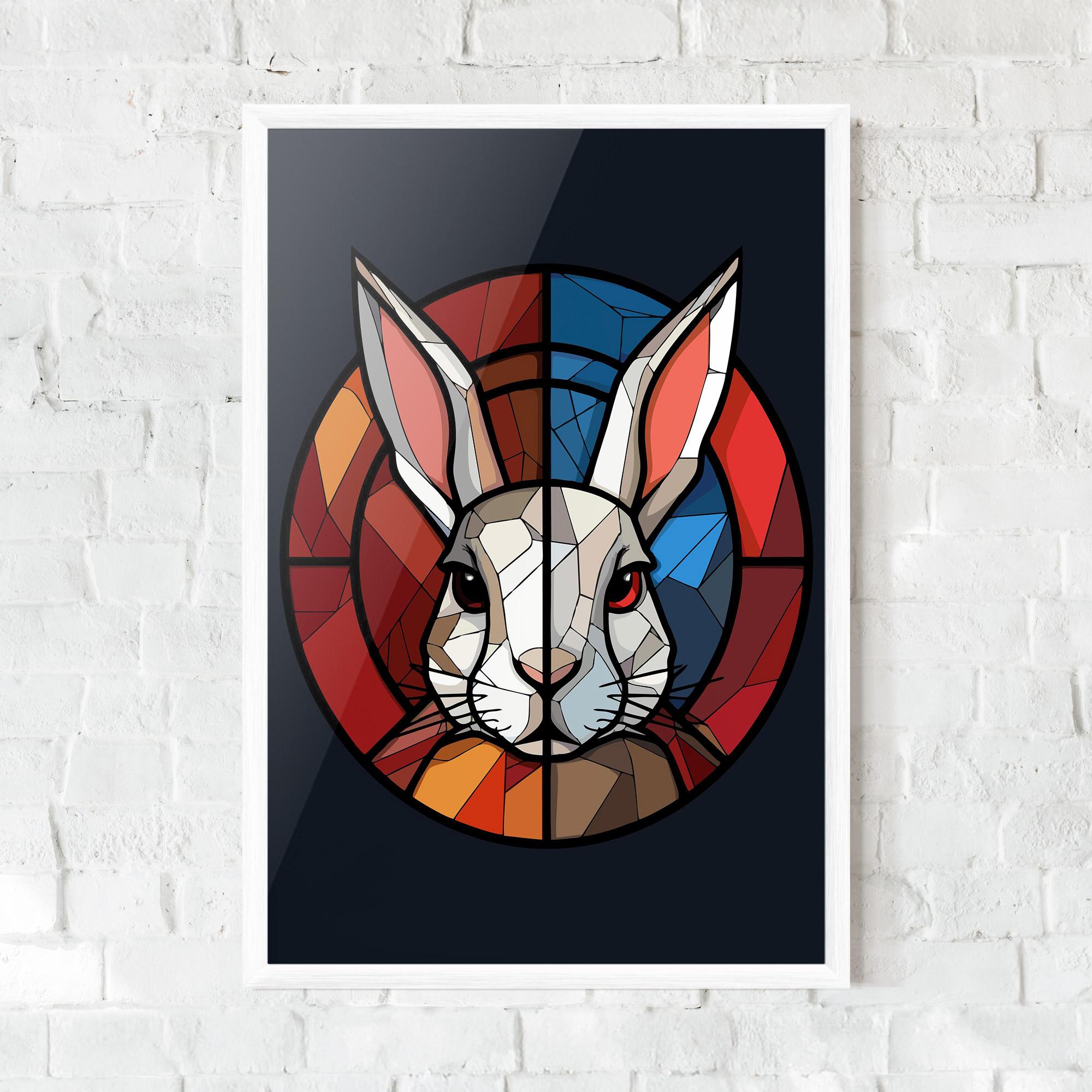 Plakat w Ramie Bunny mockup 0