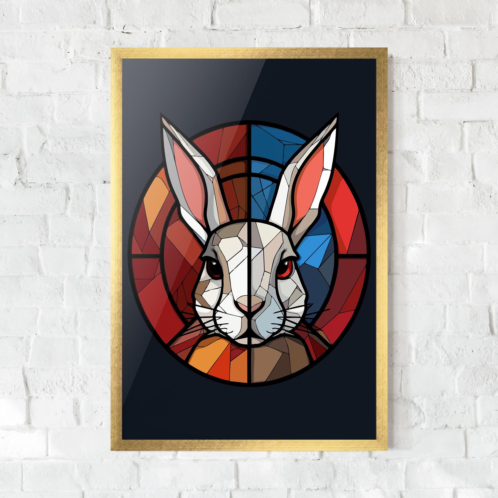 Plakat w Ramie Bunny mockup 0