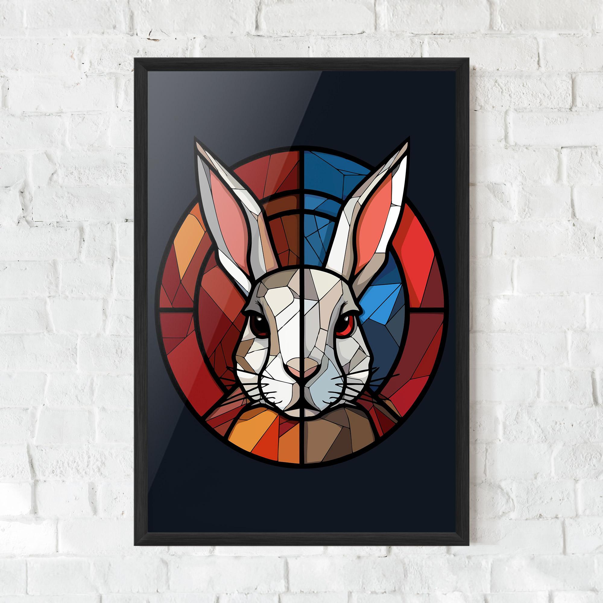 Plakat w Ramie Bunny mockup 0