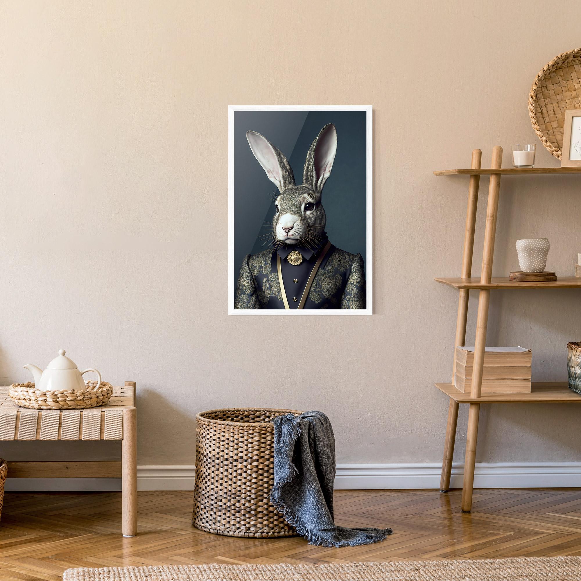 Plakat w Ramie Elegant Rabbit mockup 9