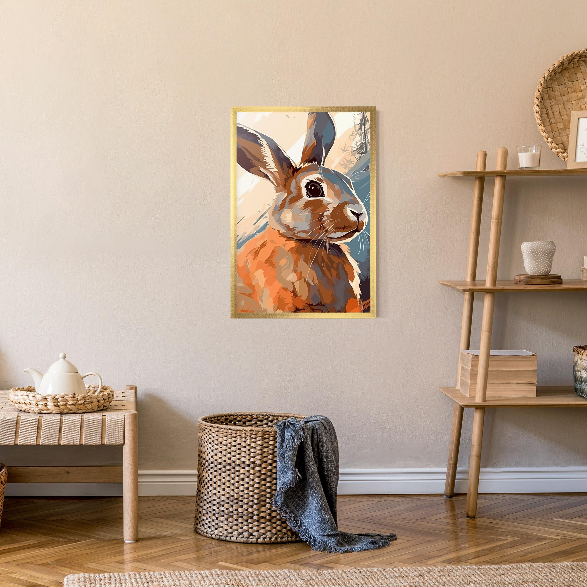 Plakat w Ramie Anime Rabbit mockup 9