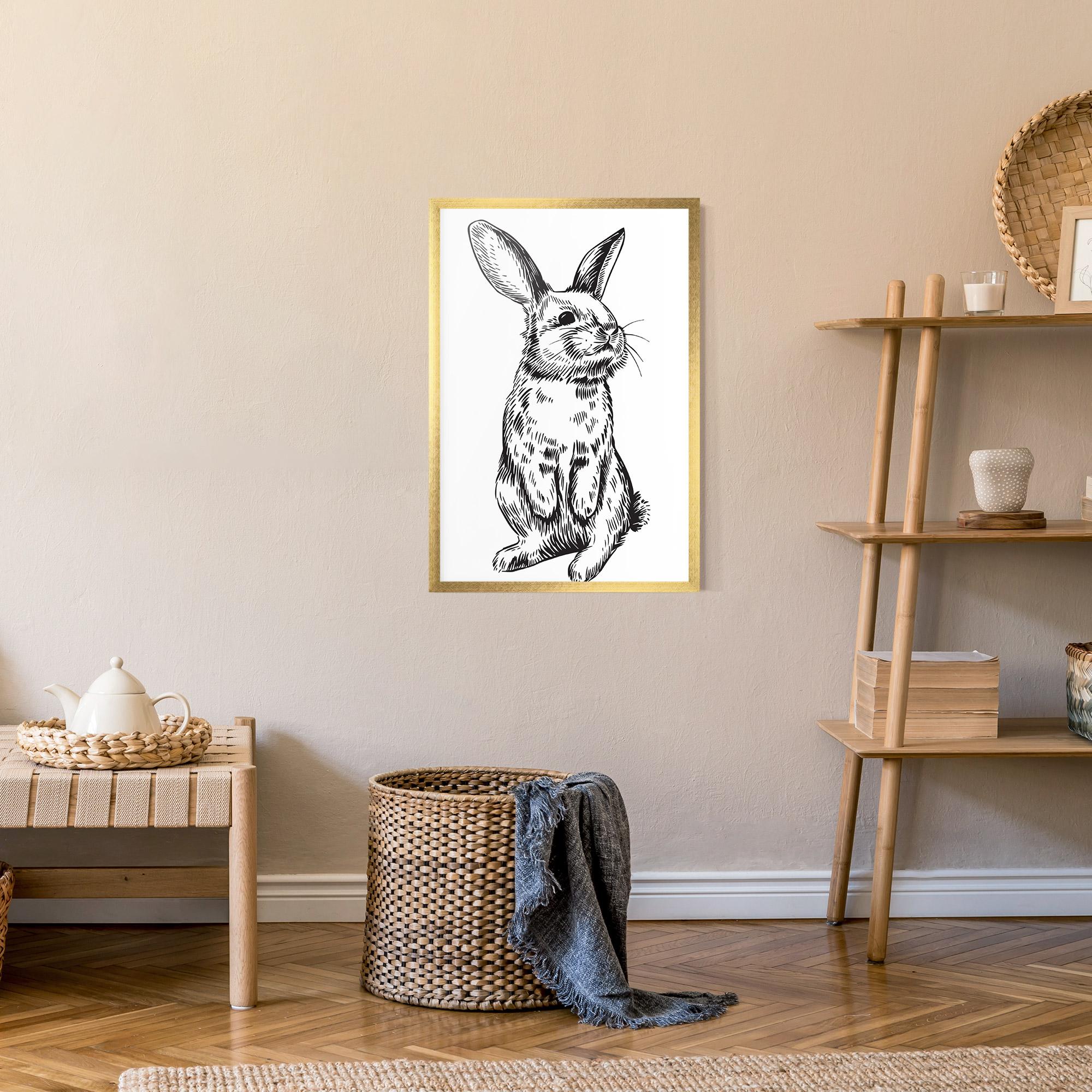 Plakat w Ramie Cute Bunny mockup 9