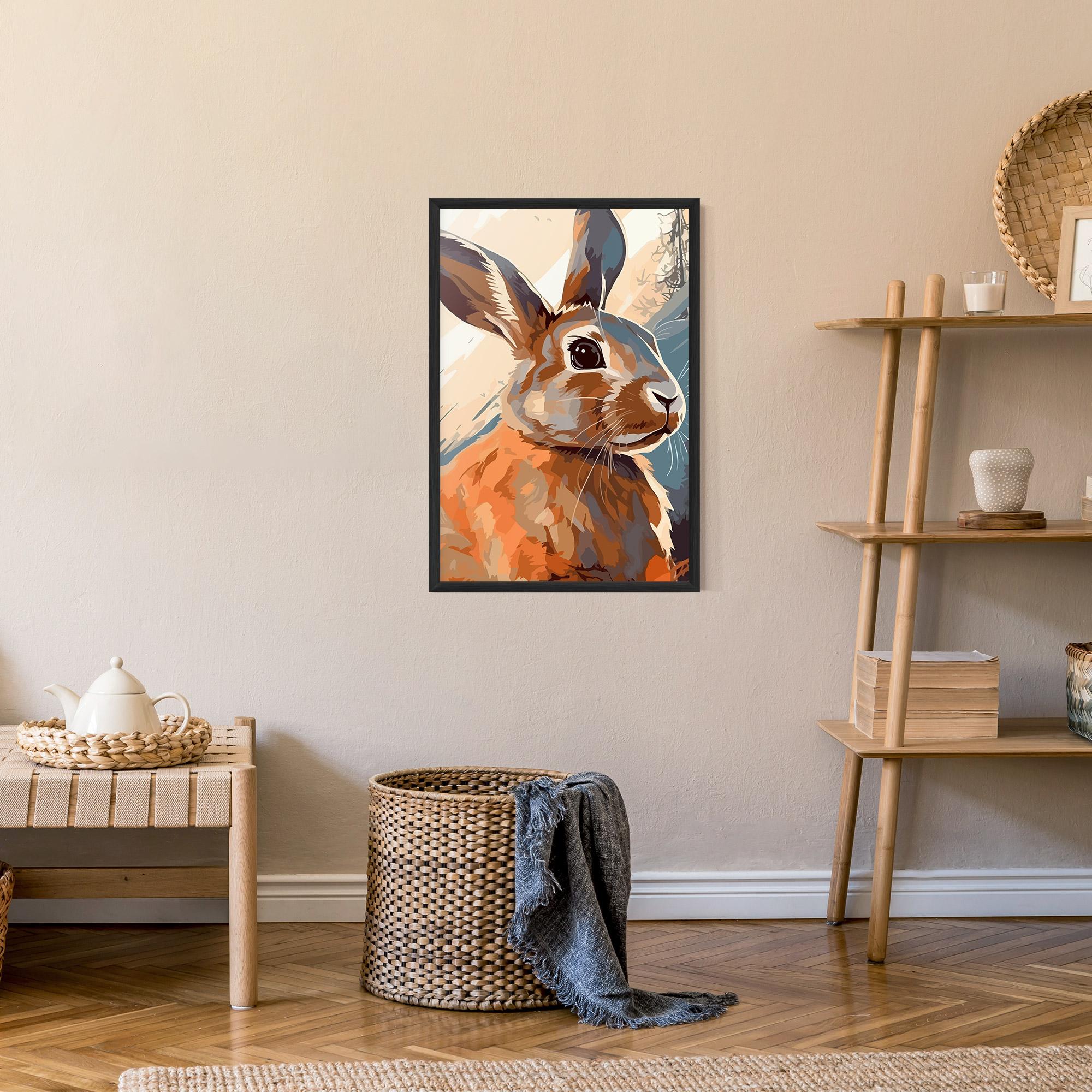 Plakat w Ramie Anime Rabbit mockup 9