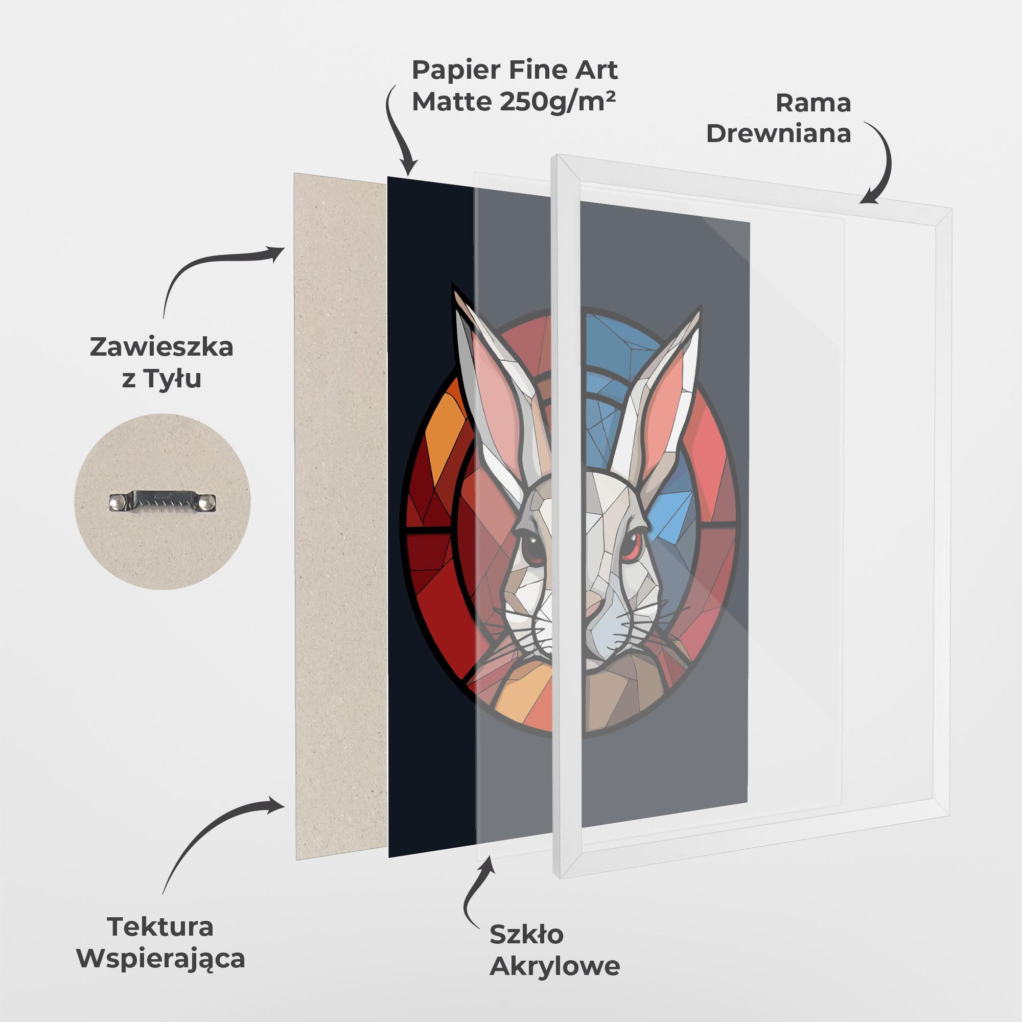 Plakat w Ramie Bunny mockup 1