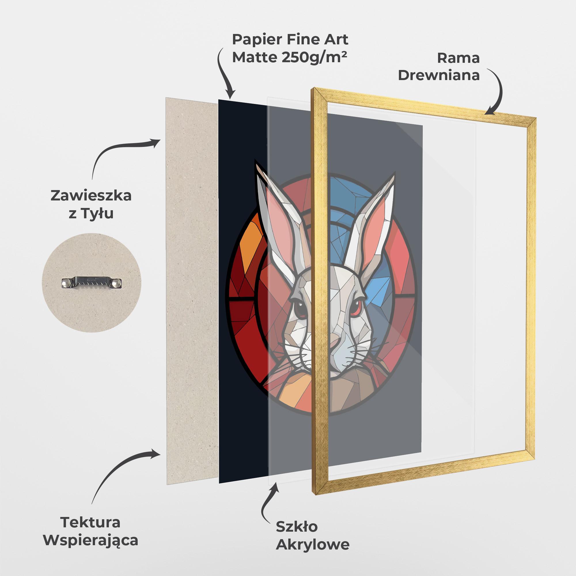 Plakat w Ramie Bunny mockup 1