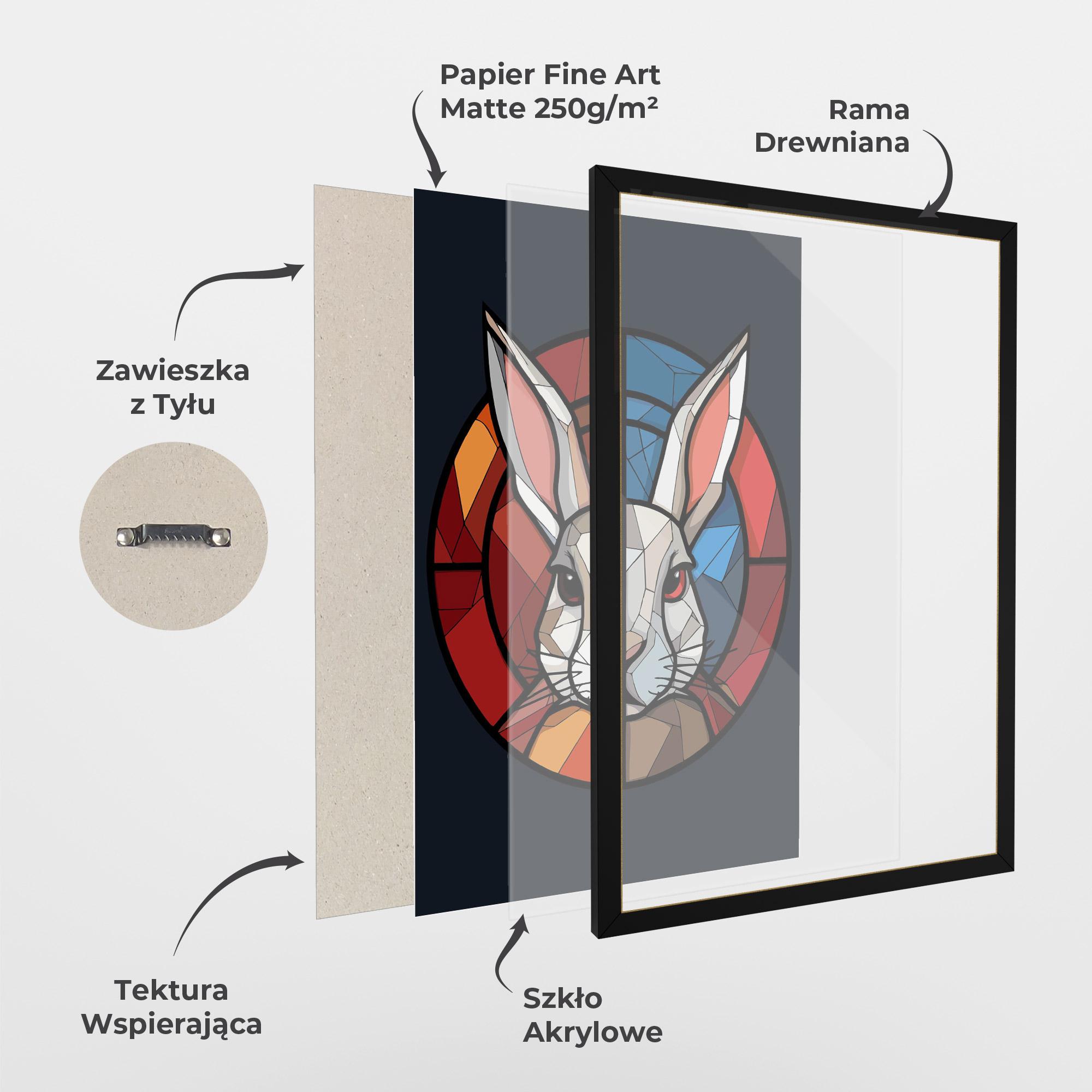 Plakat w Ramie Bunny mockup 1