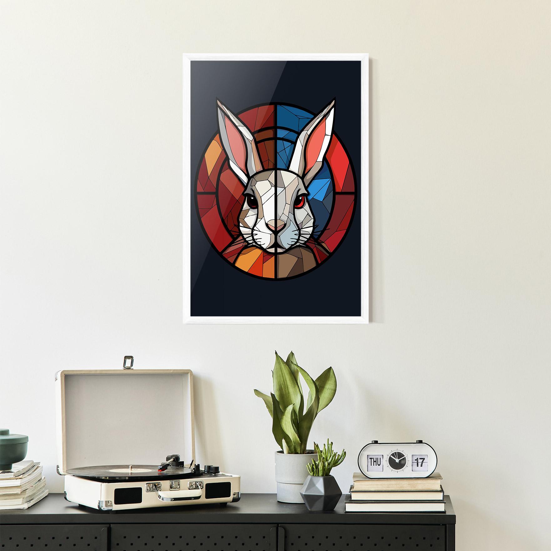 Plakat w Ramie Bunny mockup 2