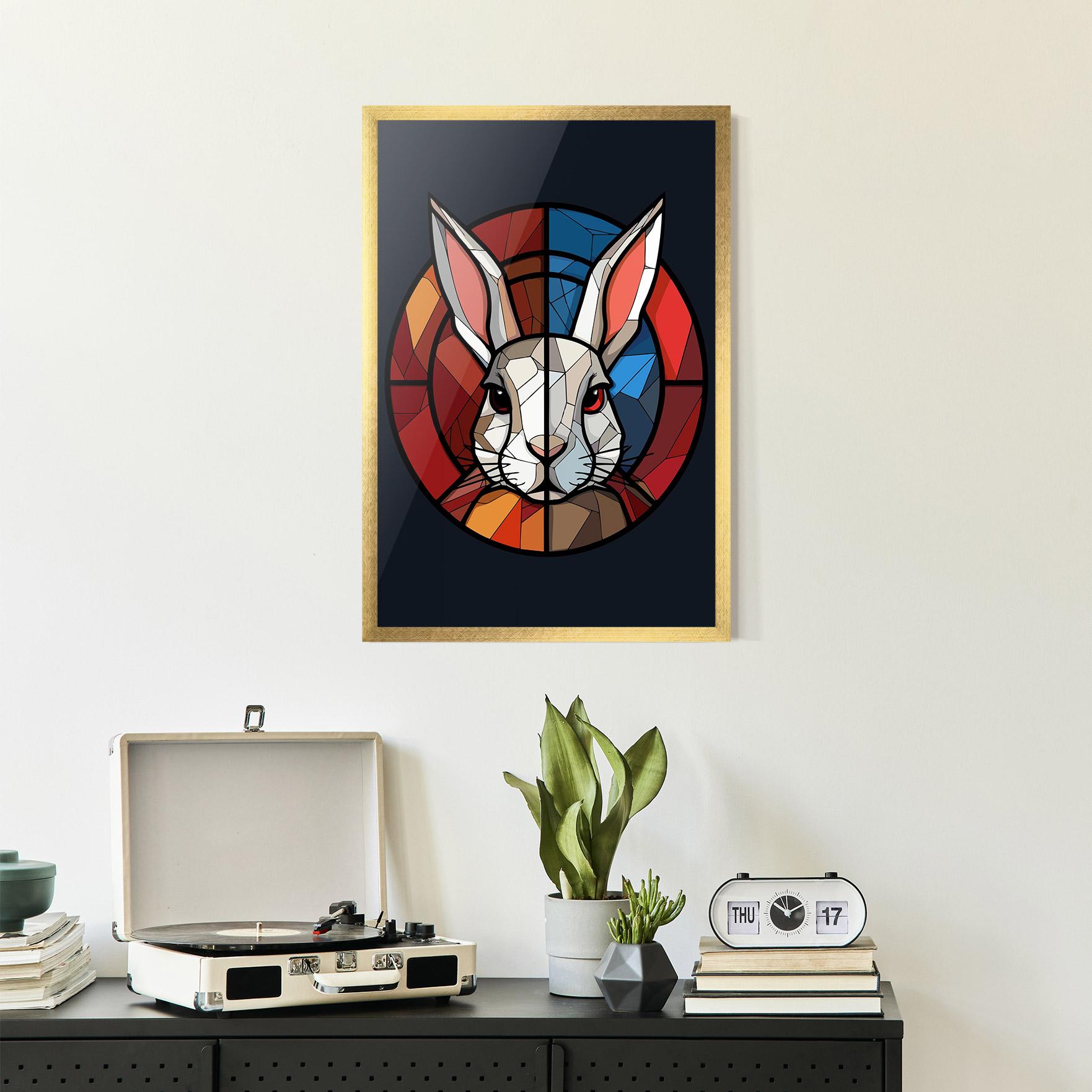 Plakat w Ramie Bunny mockup 2