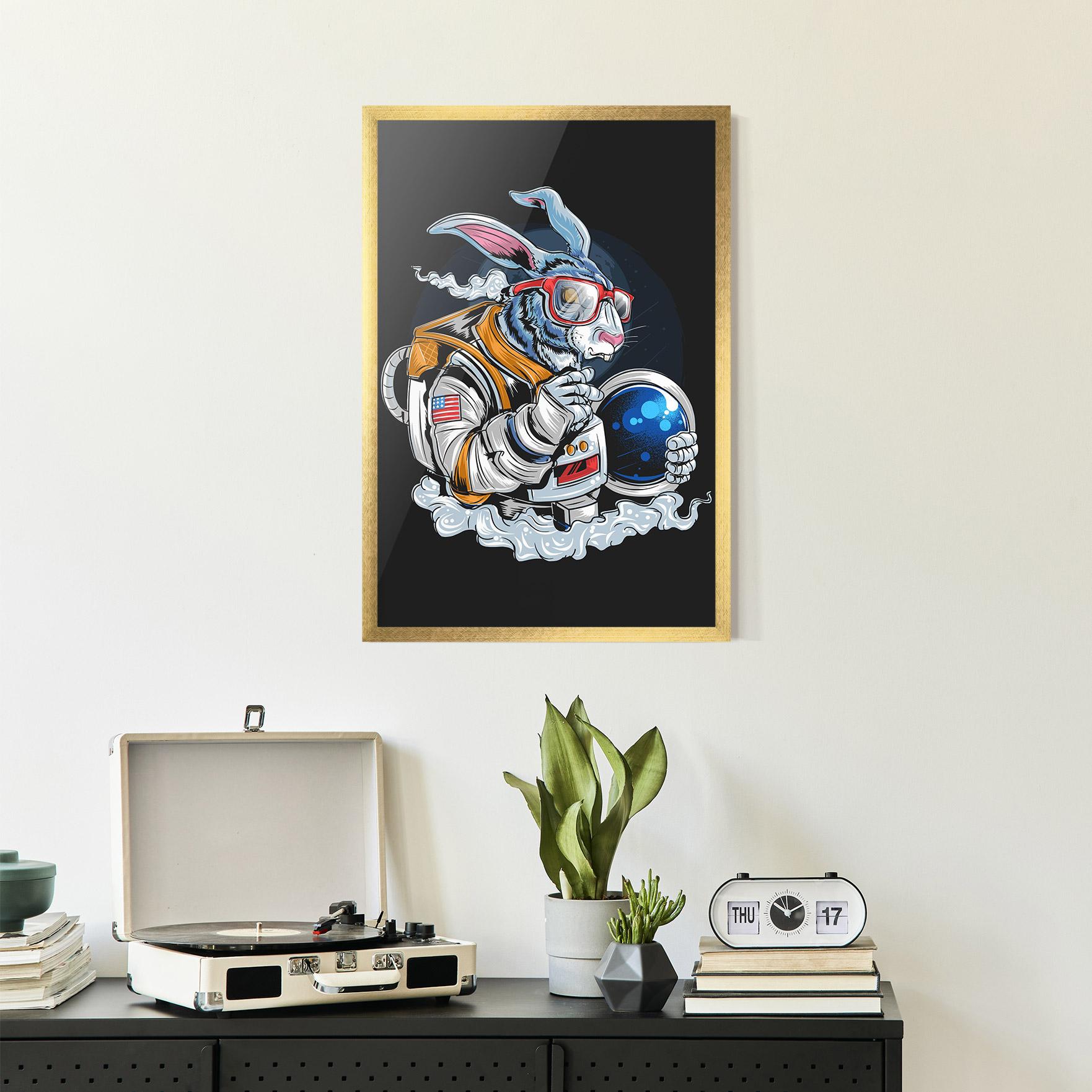 Plakat w Ramie Moon Bunny mockup 2