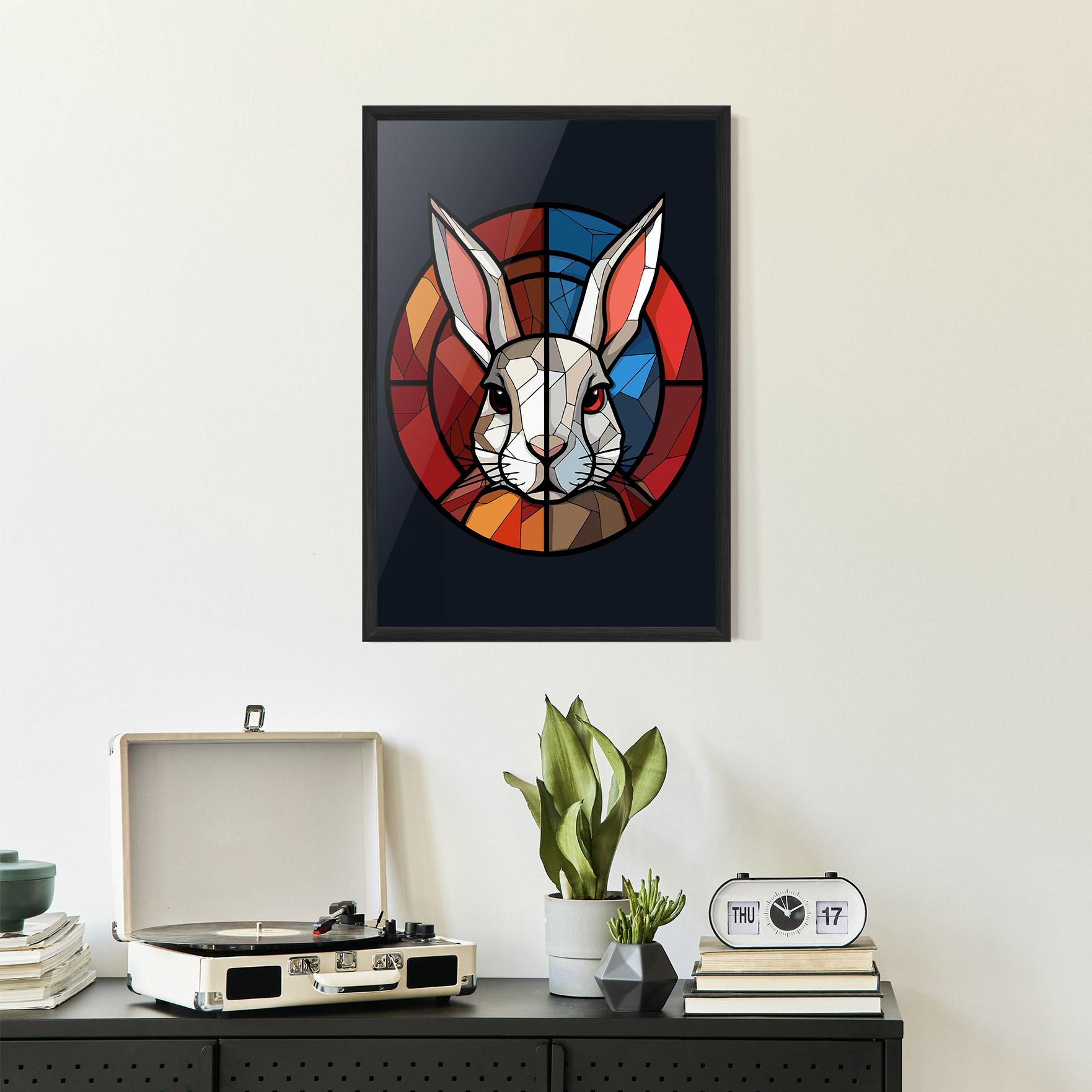 Plakat w Ramie Bunny mockup 2