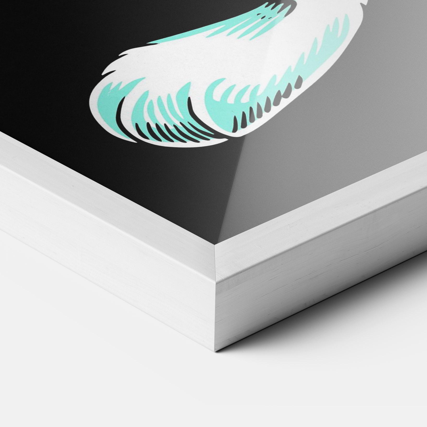 Plakat w Ramie Angel Cool Bunny mockup 3