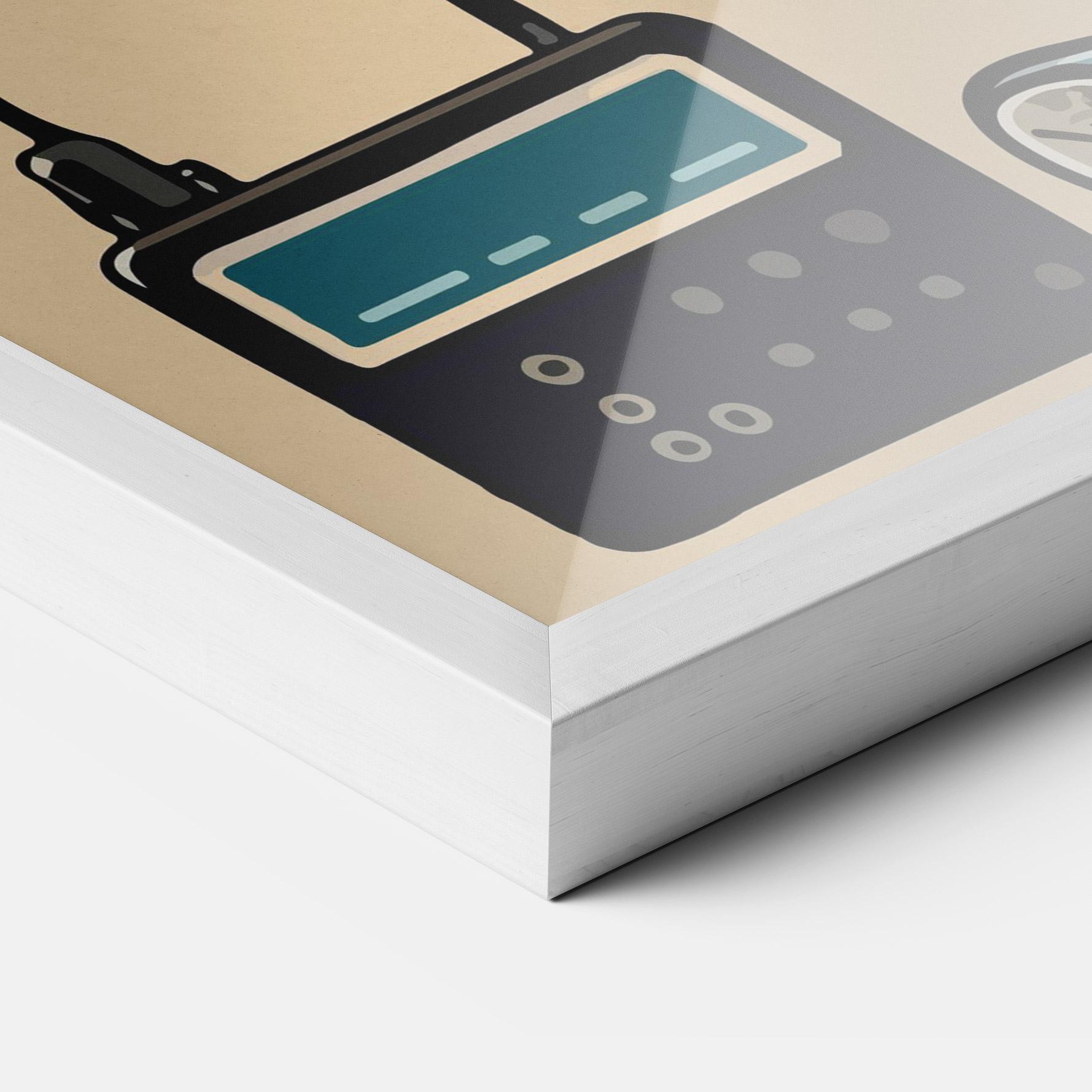 Plakat w Ramie Blue Baby Bunny mockup 3