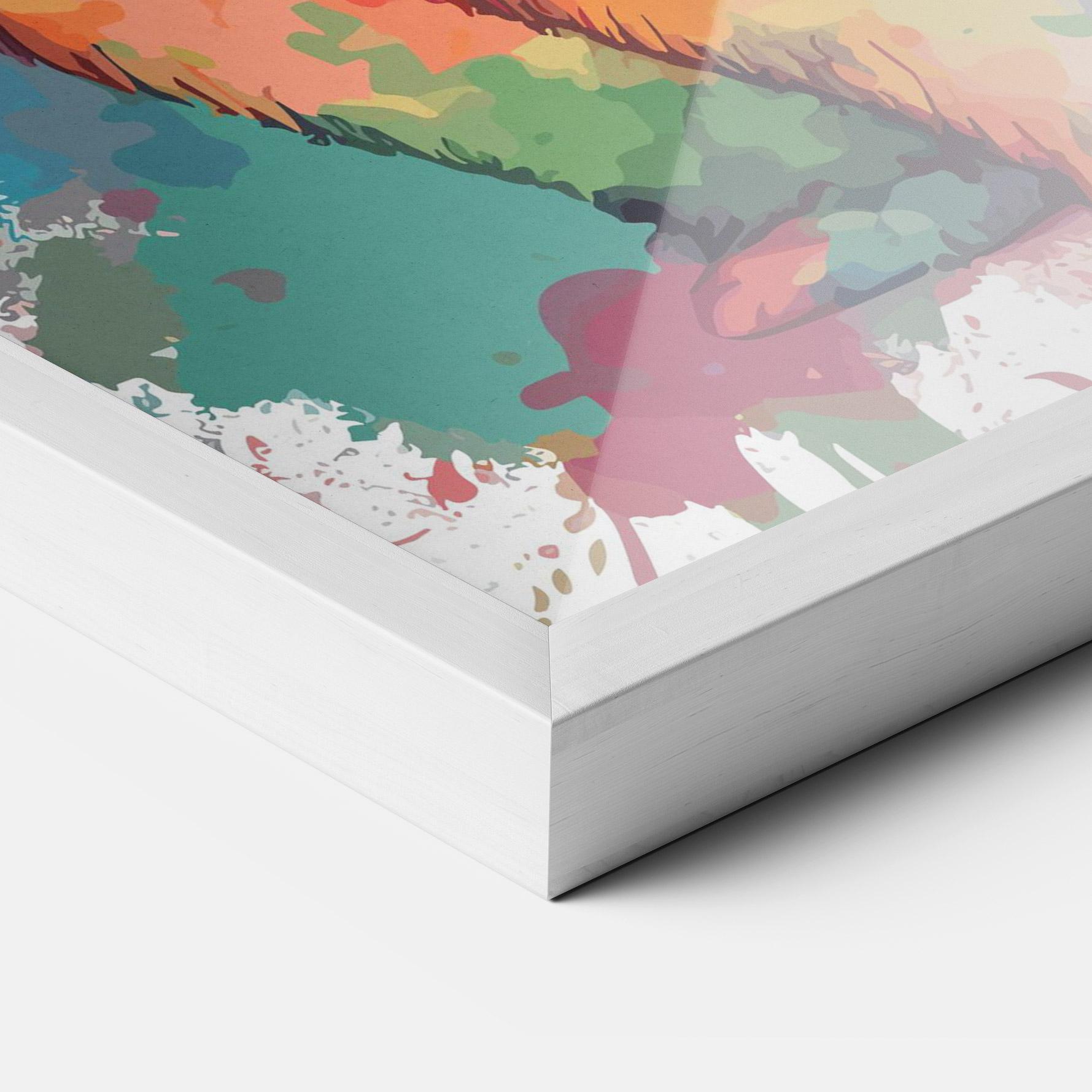 Plakat w Ramie Brush Rabbit mockup 3