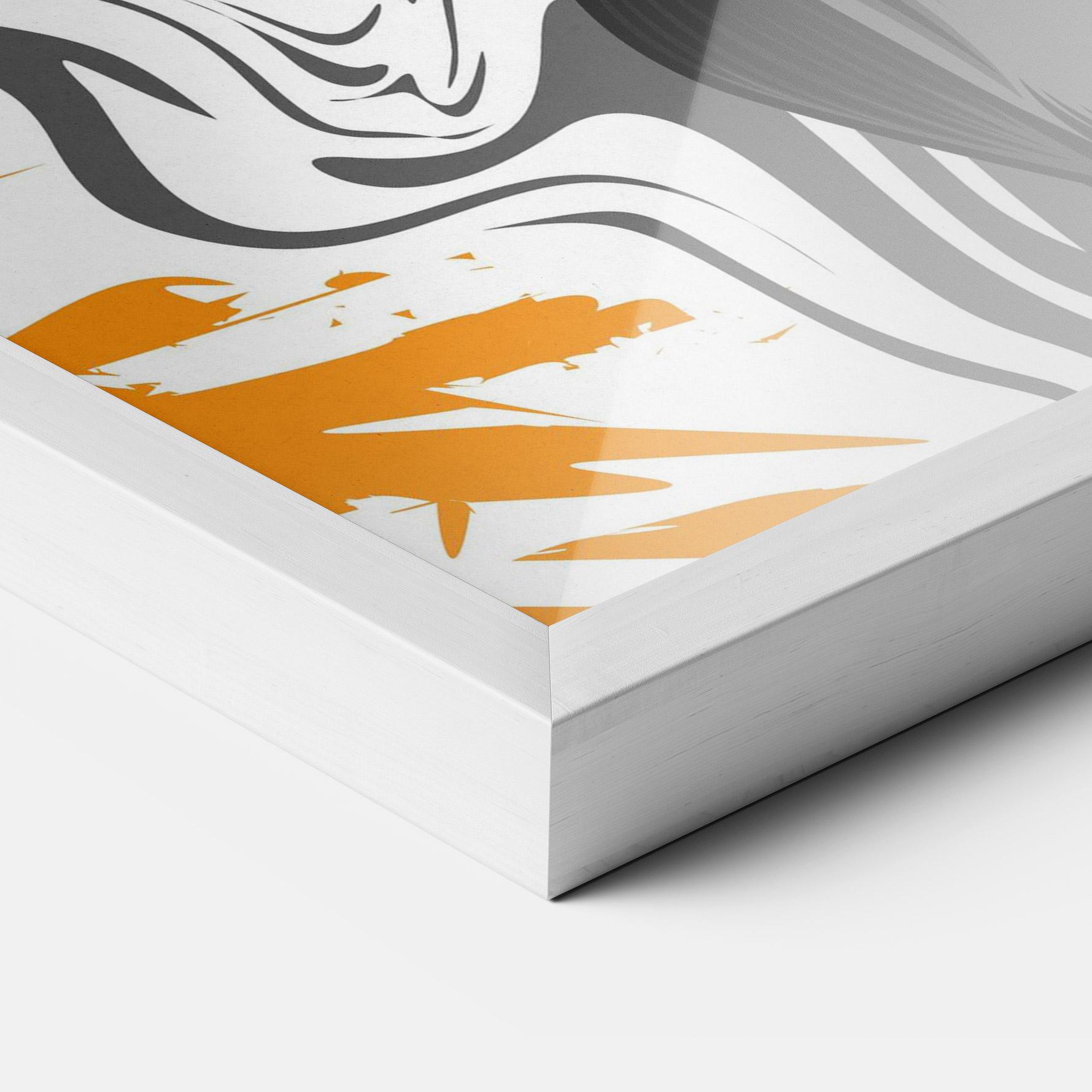 Plakat w Ramie Cyborg Yellow Bunny mockup 3