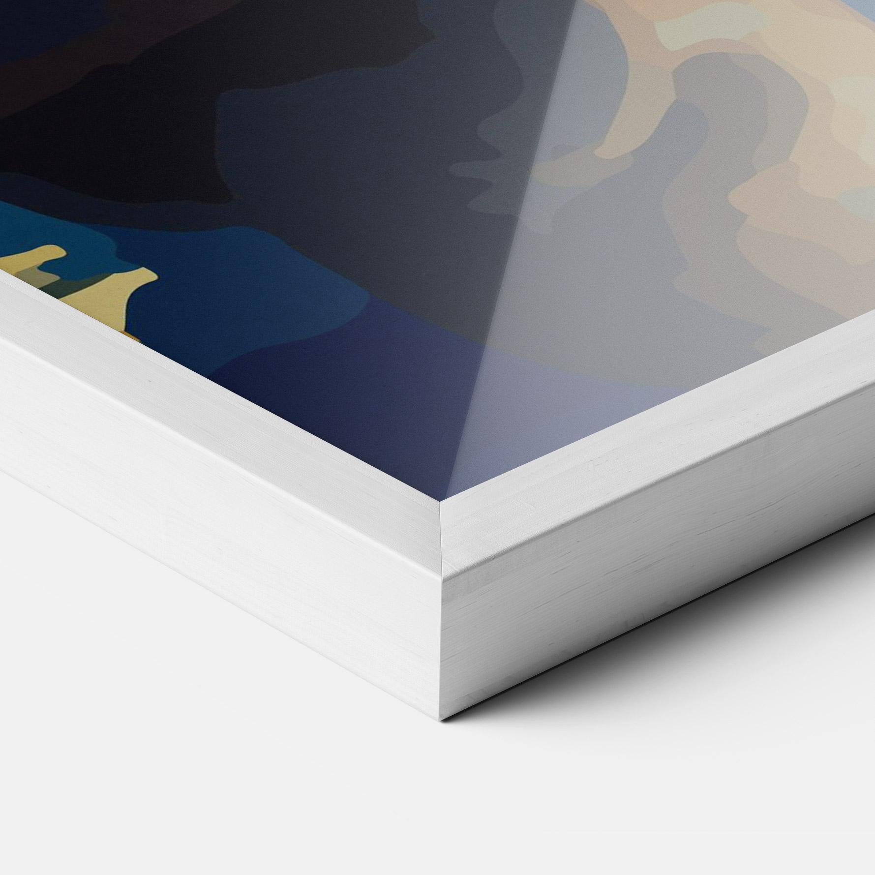 Plakat w Ramie Full Moon Bunny mockup 3