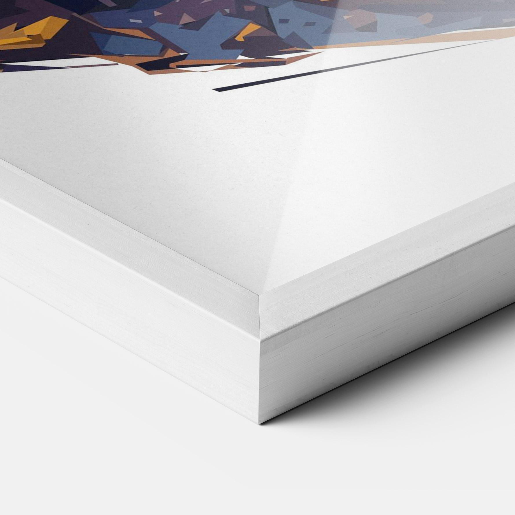 Plakat w Ramie Orange Rabbit Headset mockup 3