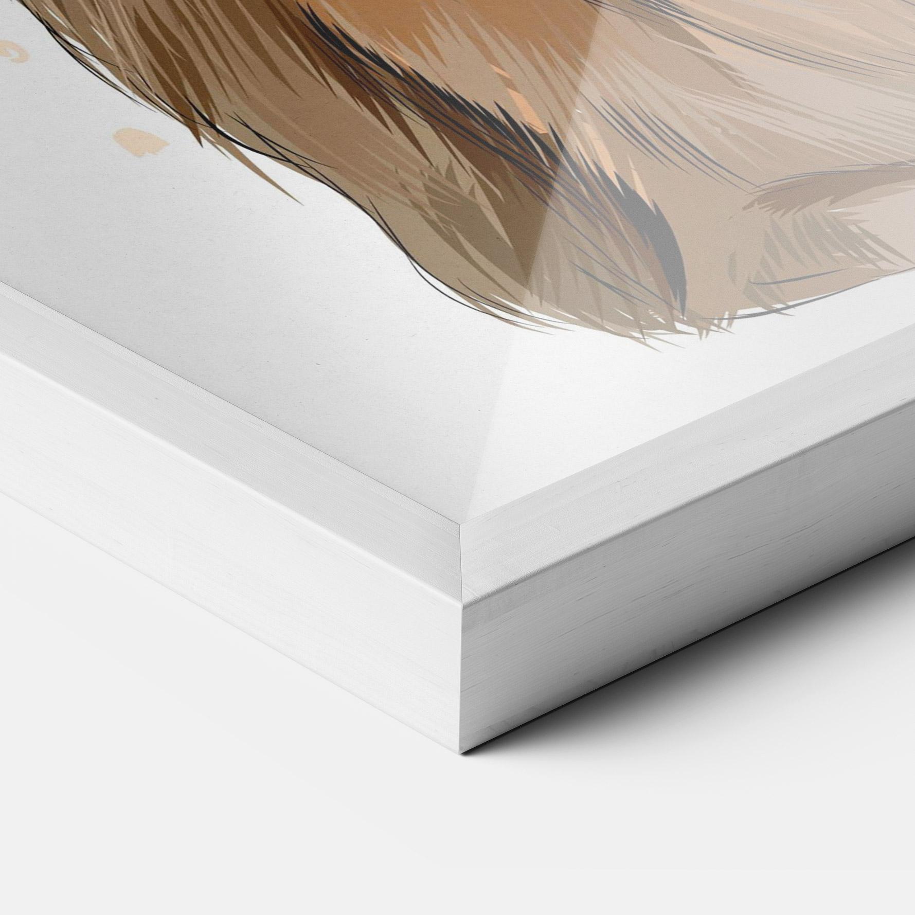 Plakat w Ramie Painted Bunny mockup 3