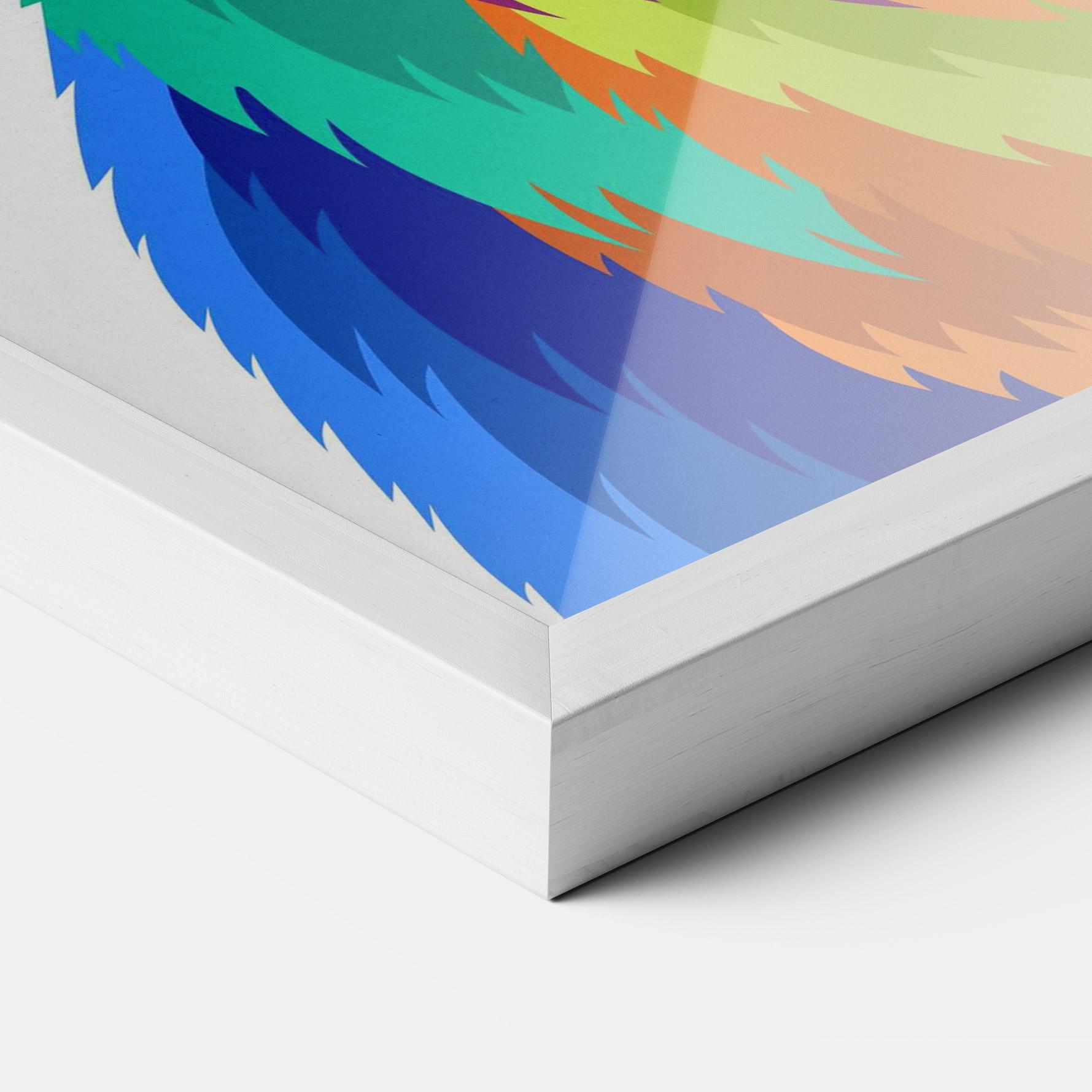 Plakat w Ramie Rabbit Art Style mockup 3