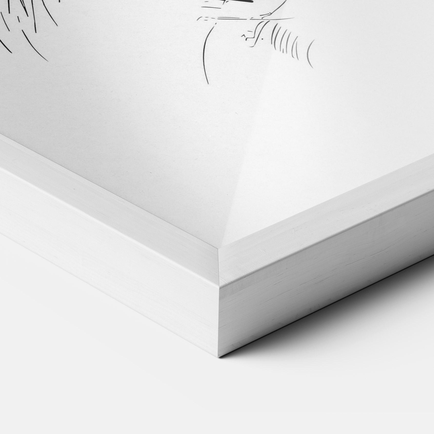 Plakat w Ramie Rabbit Looking mockup 3