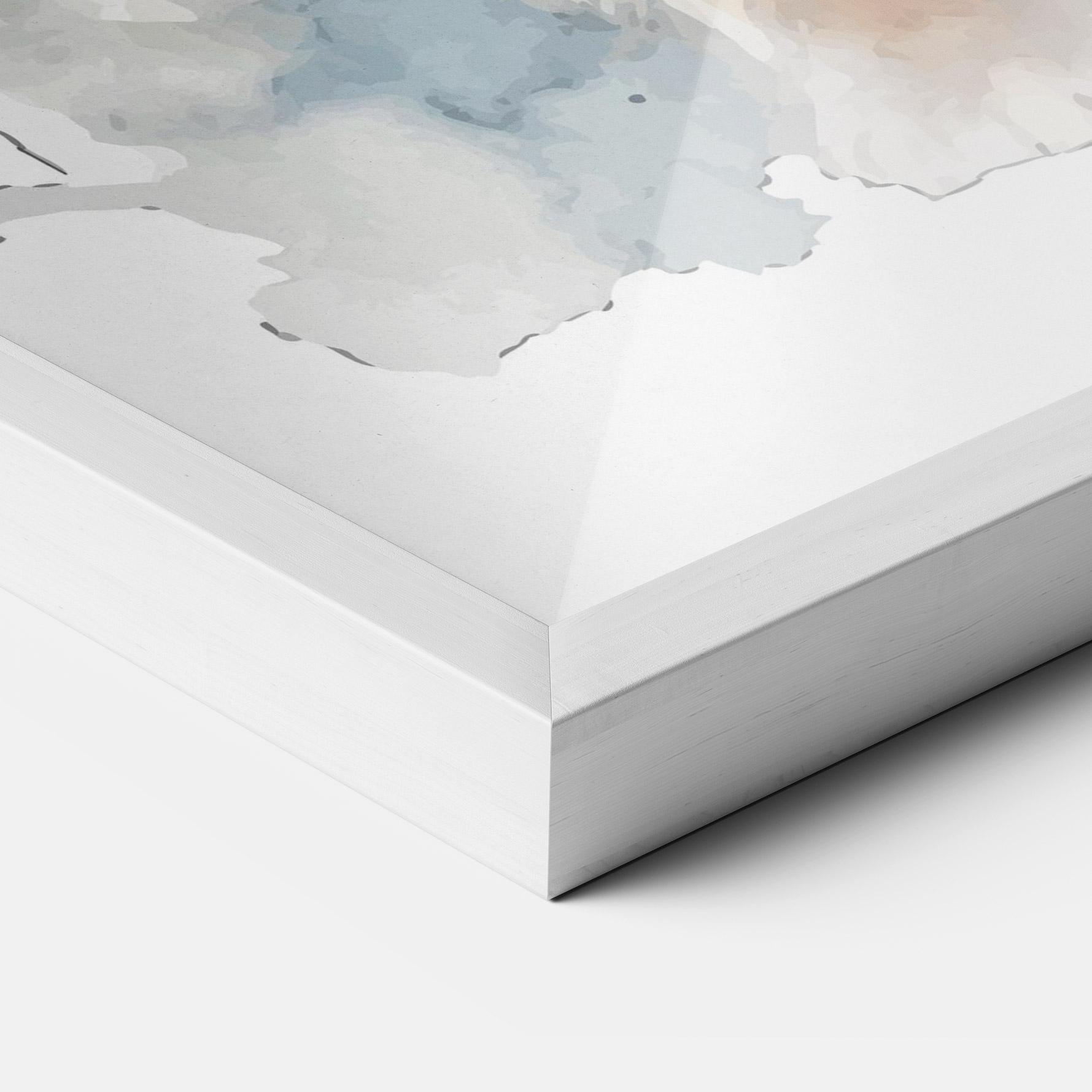 Plakat w Ramie Watercolor Cute Bunny mockup 3