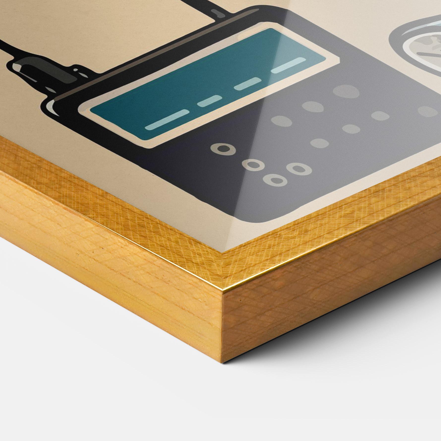 Plakat w Ramie Blue Baby Bunny mockup 3