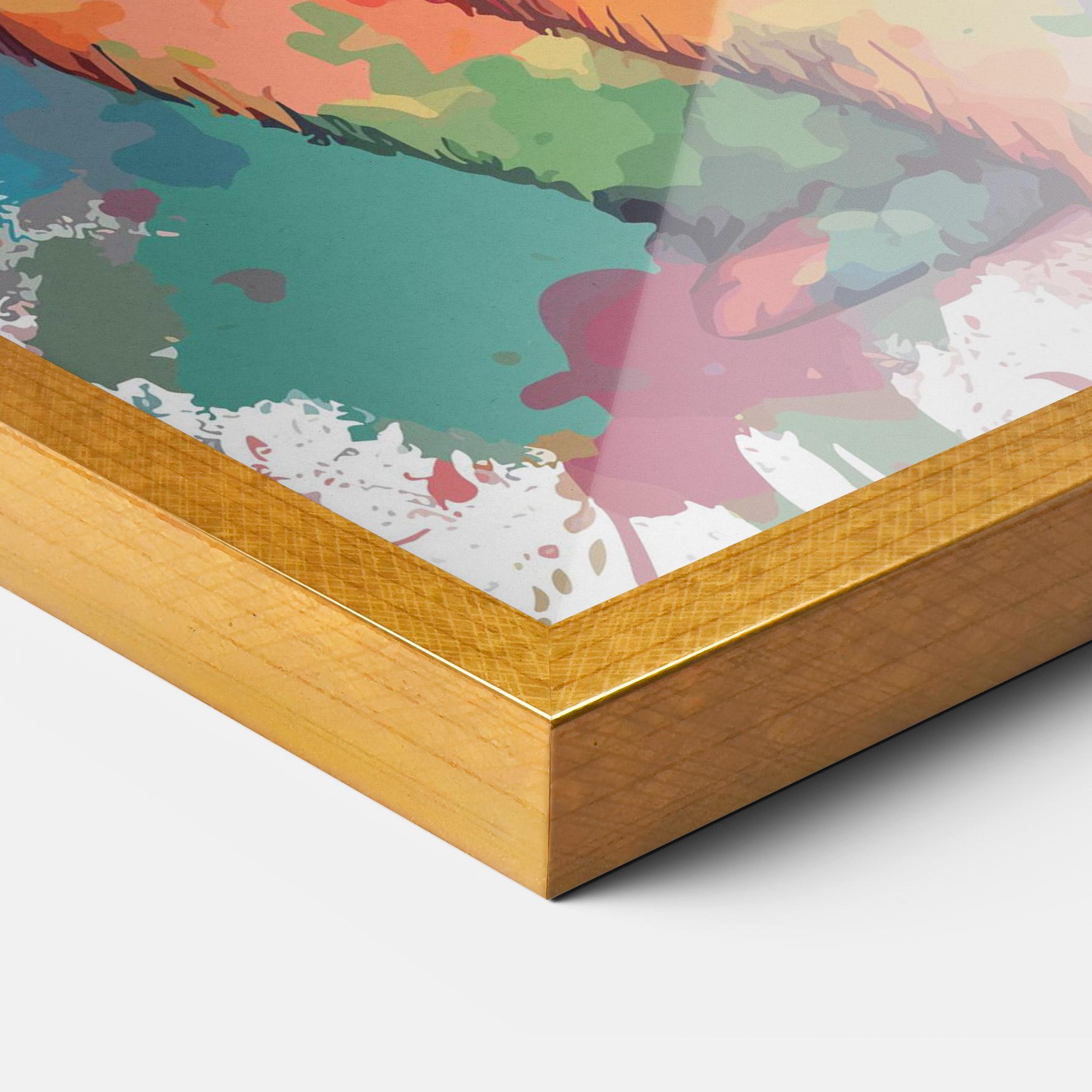 Plakat w Ramie Brush Rabbit mockup 3