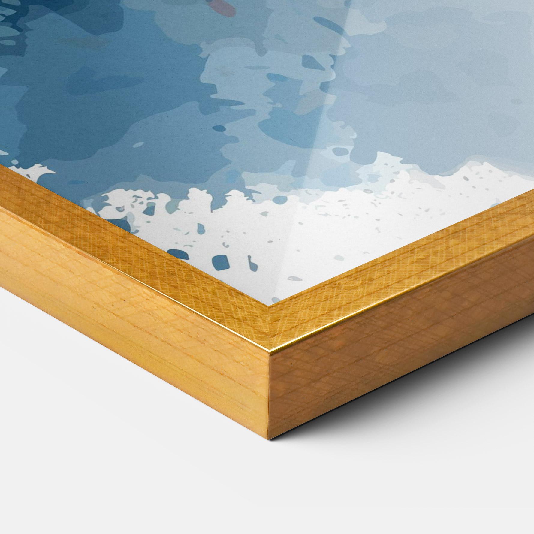 Plakat w Ramie Bunny Art Splash mockup 3