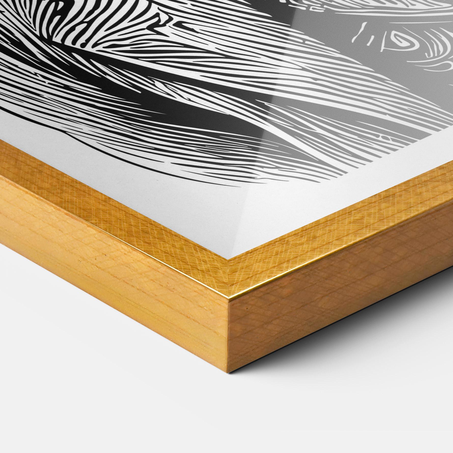 Plakat w Ramie Bunny In Suit mockup 3