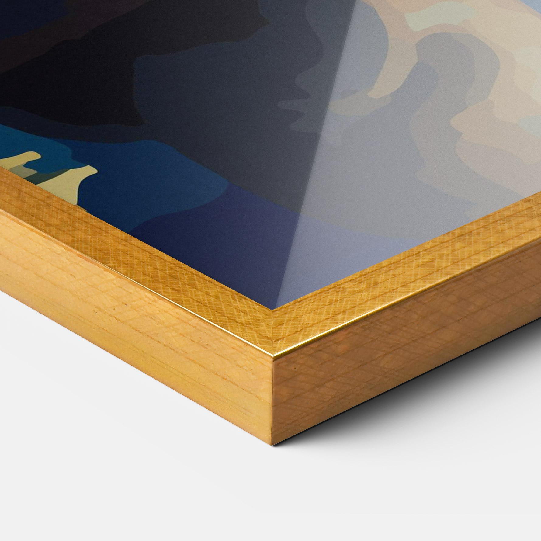 Plakat w Ramie Full Moon Bunny mockup 3