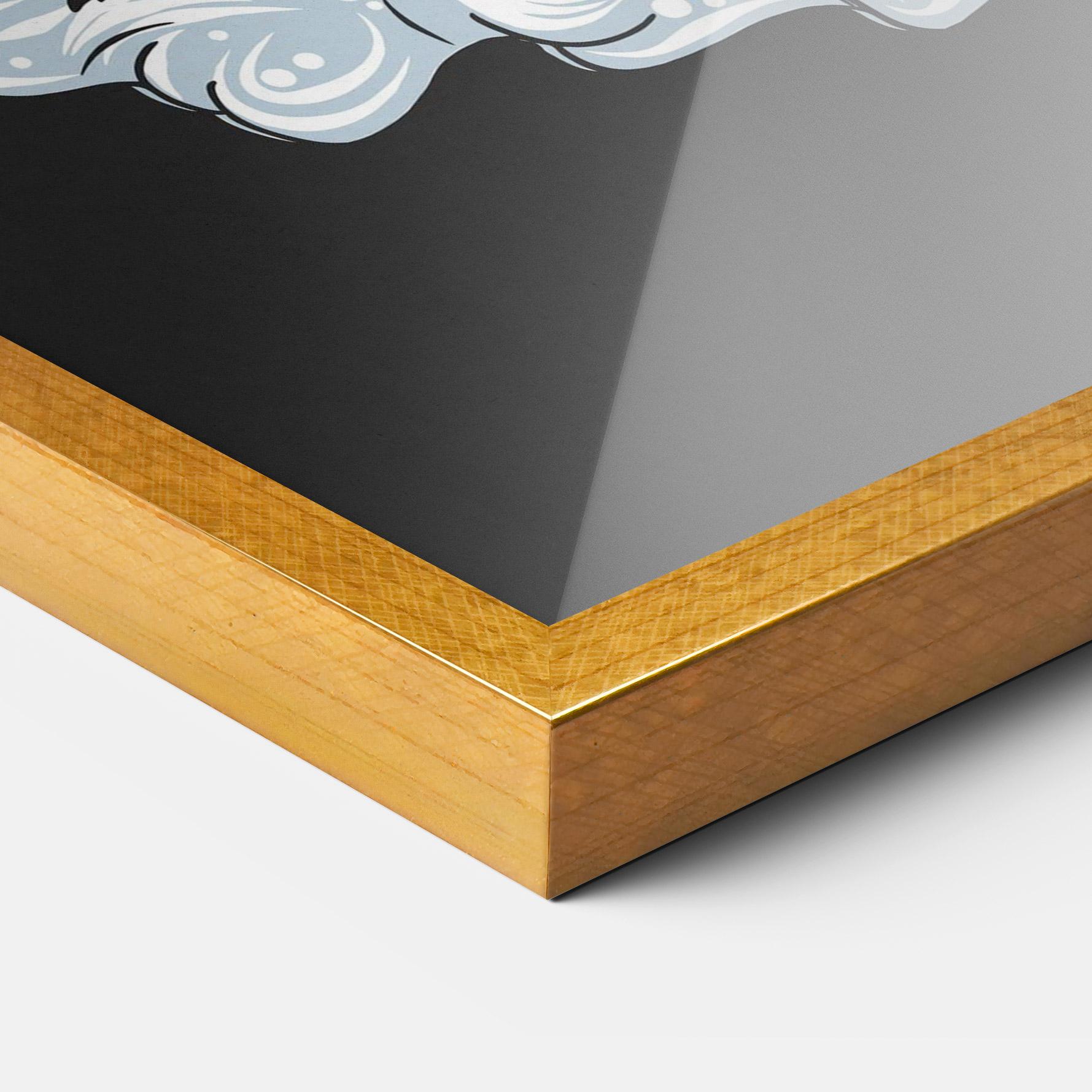 Plakat w Ramie Moon Bunny mockup 3