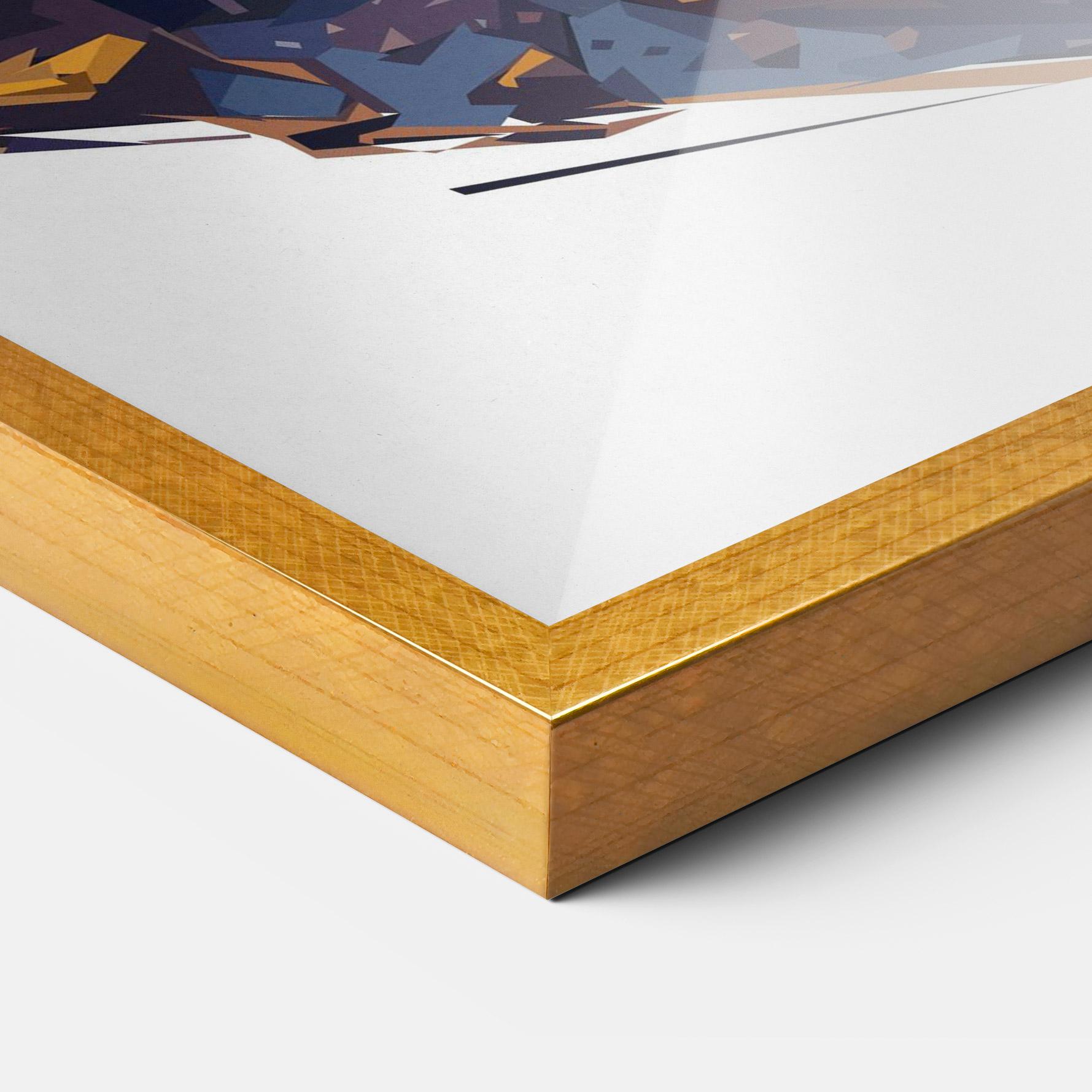 Plakat w Ramie Orange Rabbit Headset mockup 3