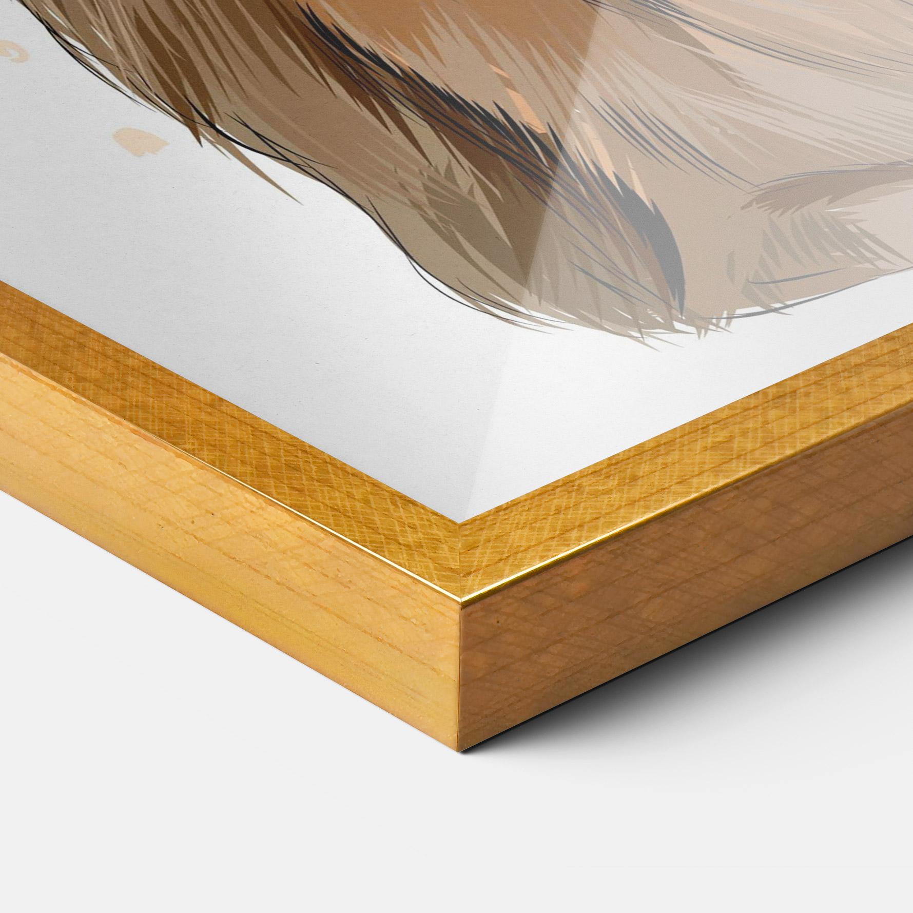 Plakat w Ramie Painted Bunny mockup 3