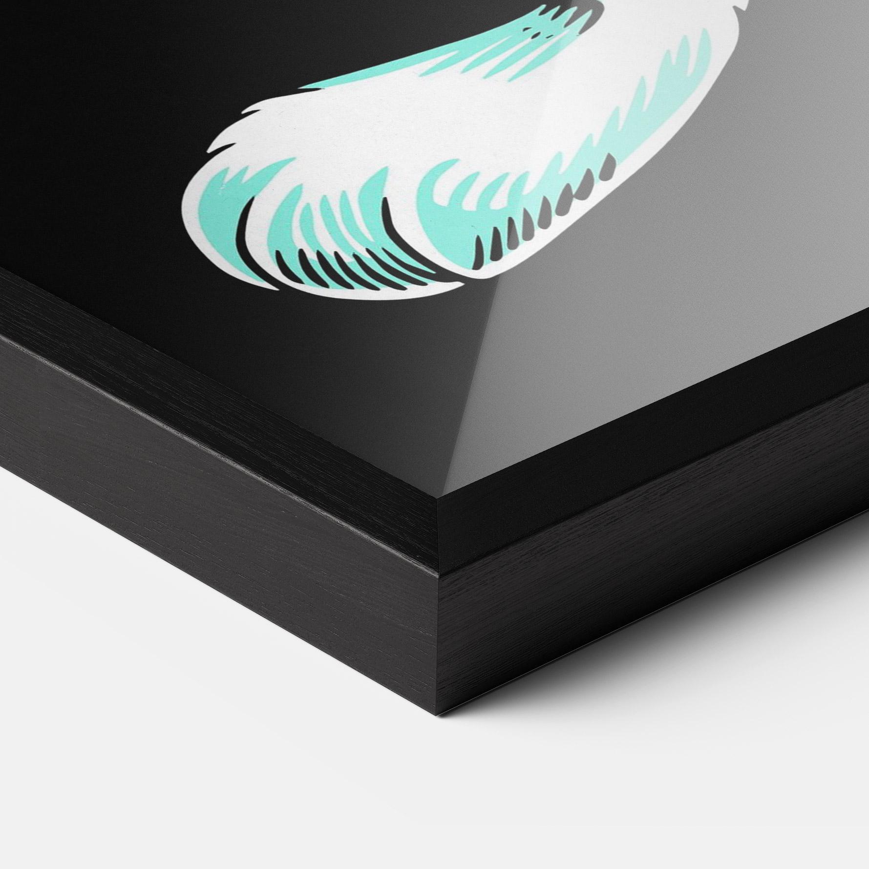 Plakat w Ramie Angel Cool Bunny mockup 3