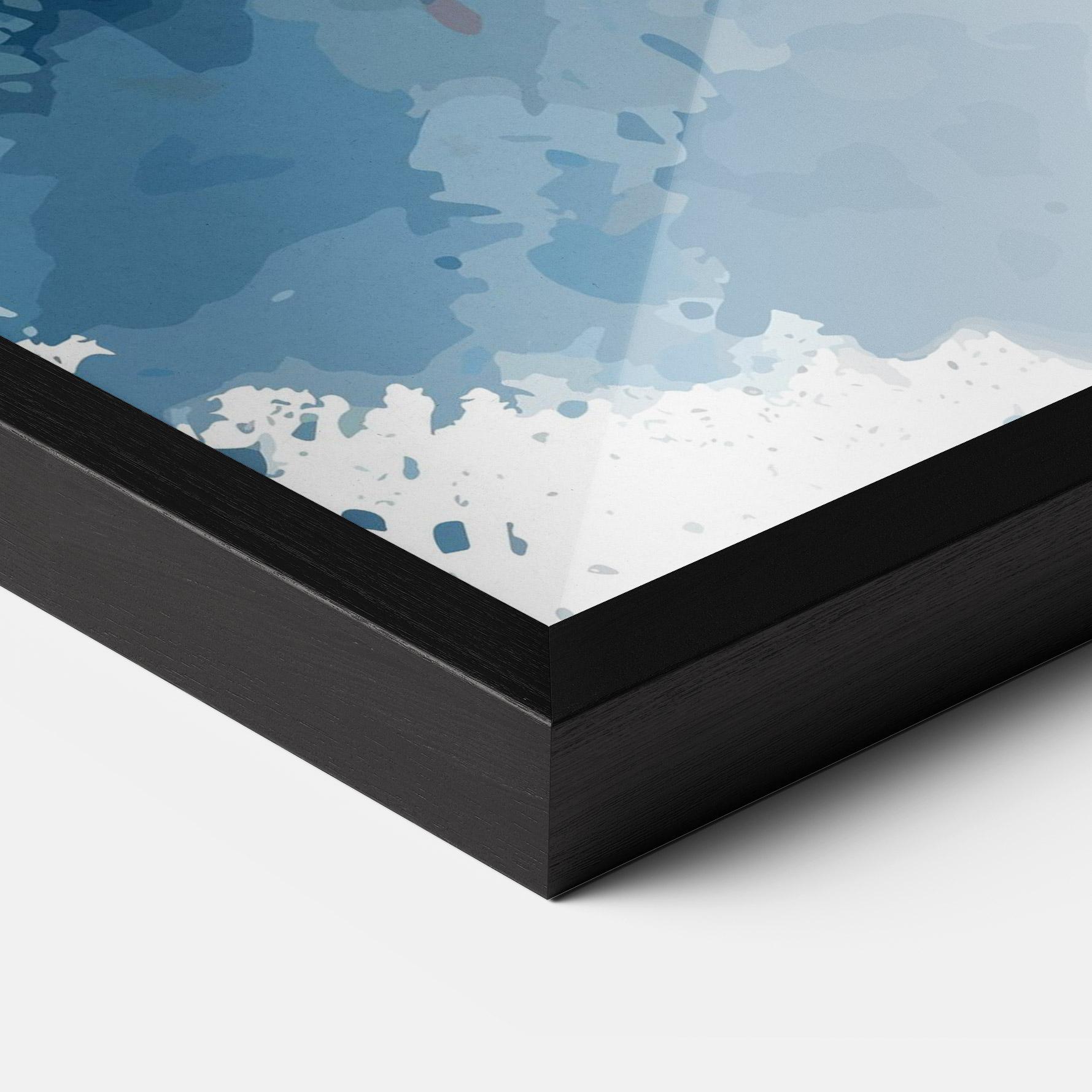 Plakat w Ramie Bunny Art Splash mockup 3