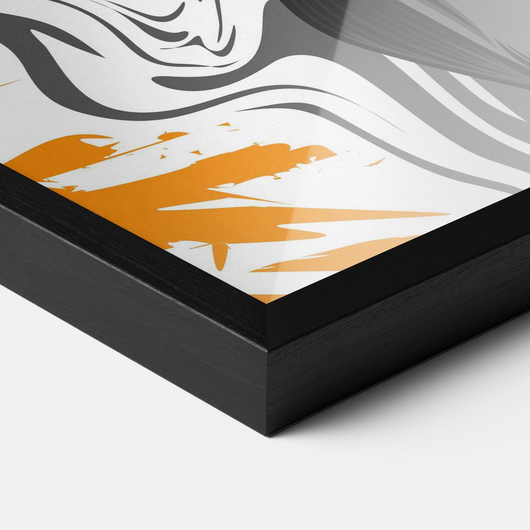 Plakat w Ramie Cyborg Yellow Bunny mockup 3