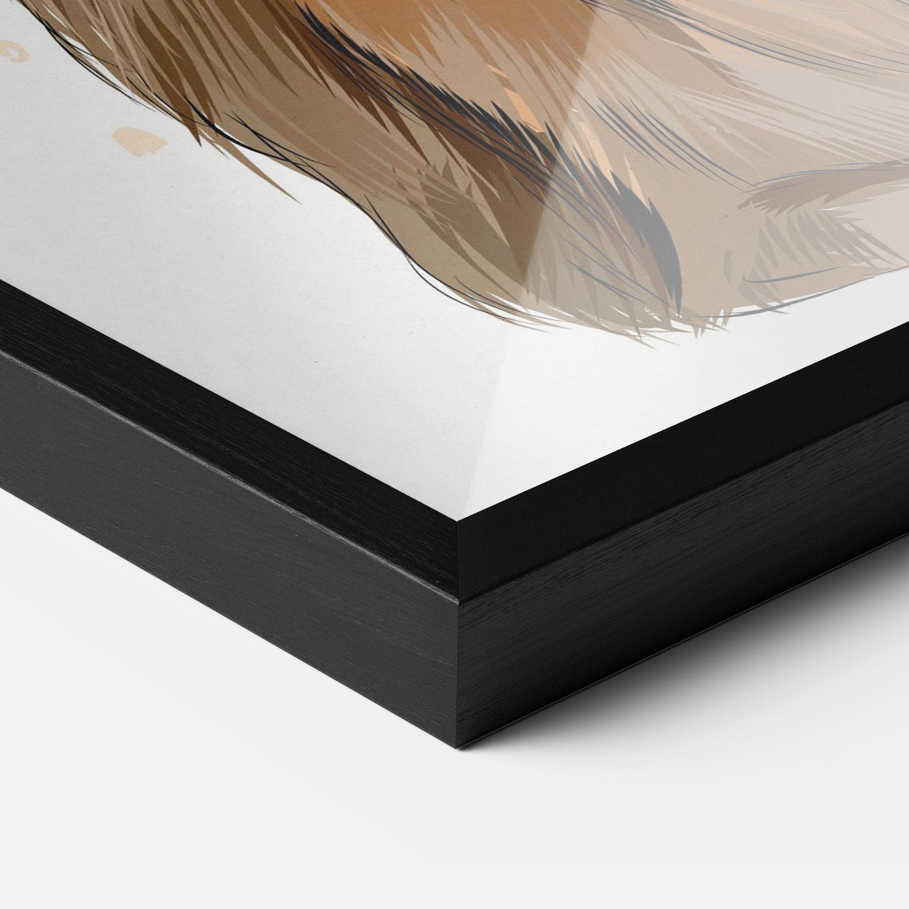 Plakat w Ramie Painted Bunny mockup 3