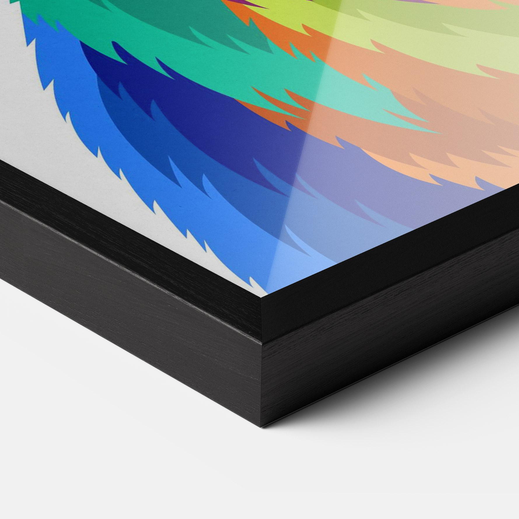 Plakat w Ramie Rabbit Art Style mockup 3